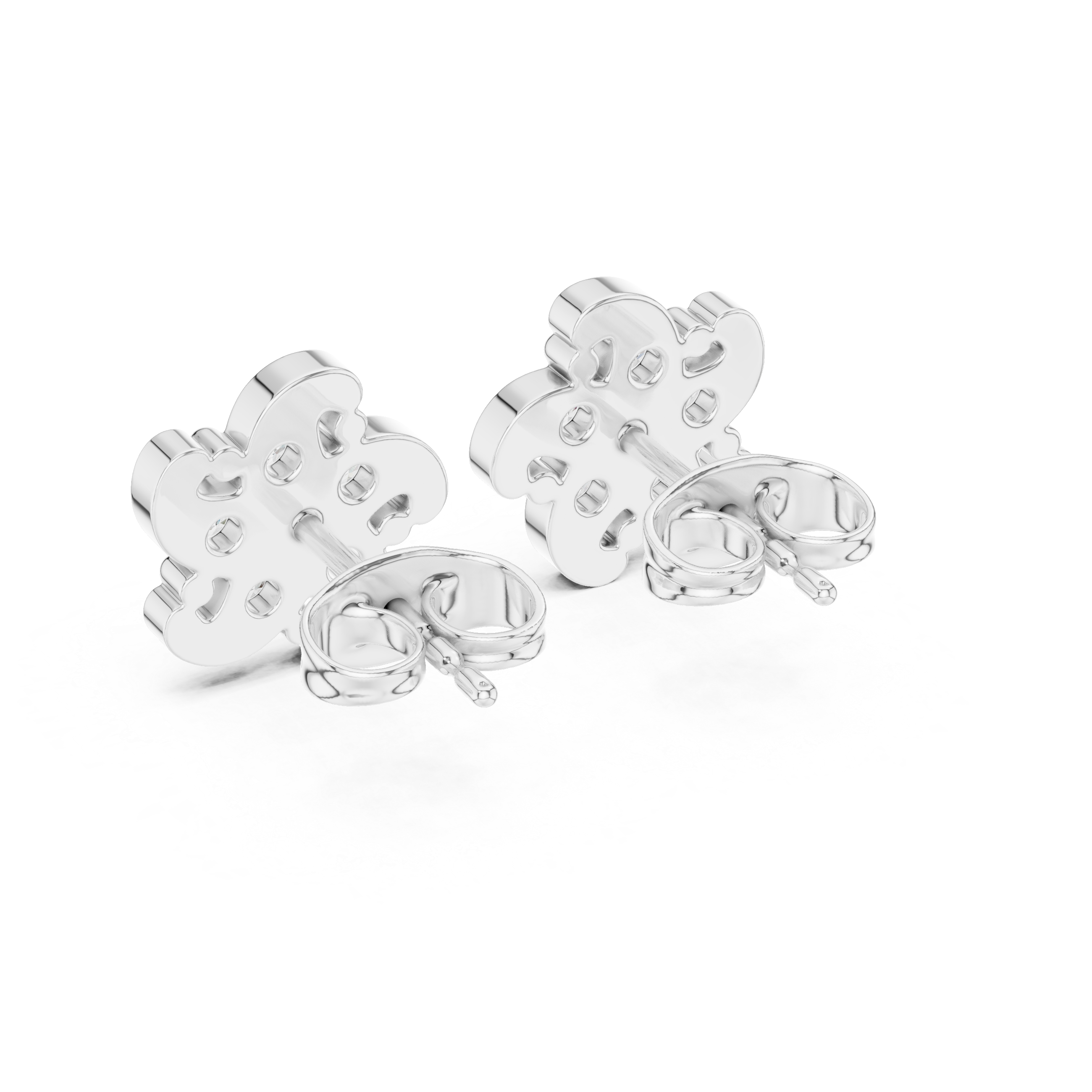 Luxury Petal Cluster Diamond Stud Earrings