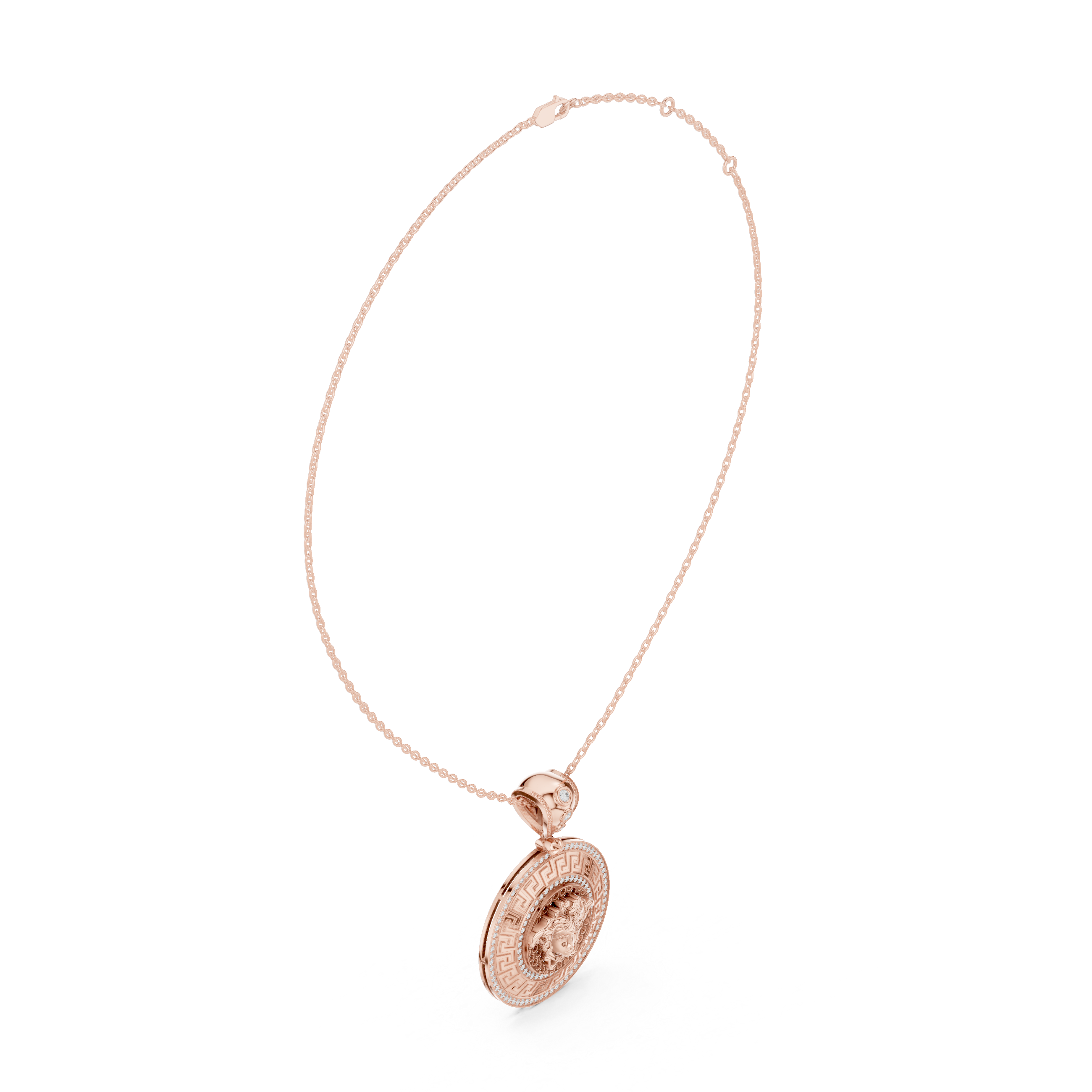 Medusa Gold Pendant Necklace
