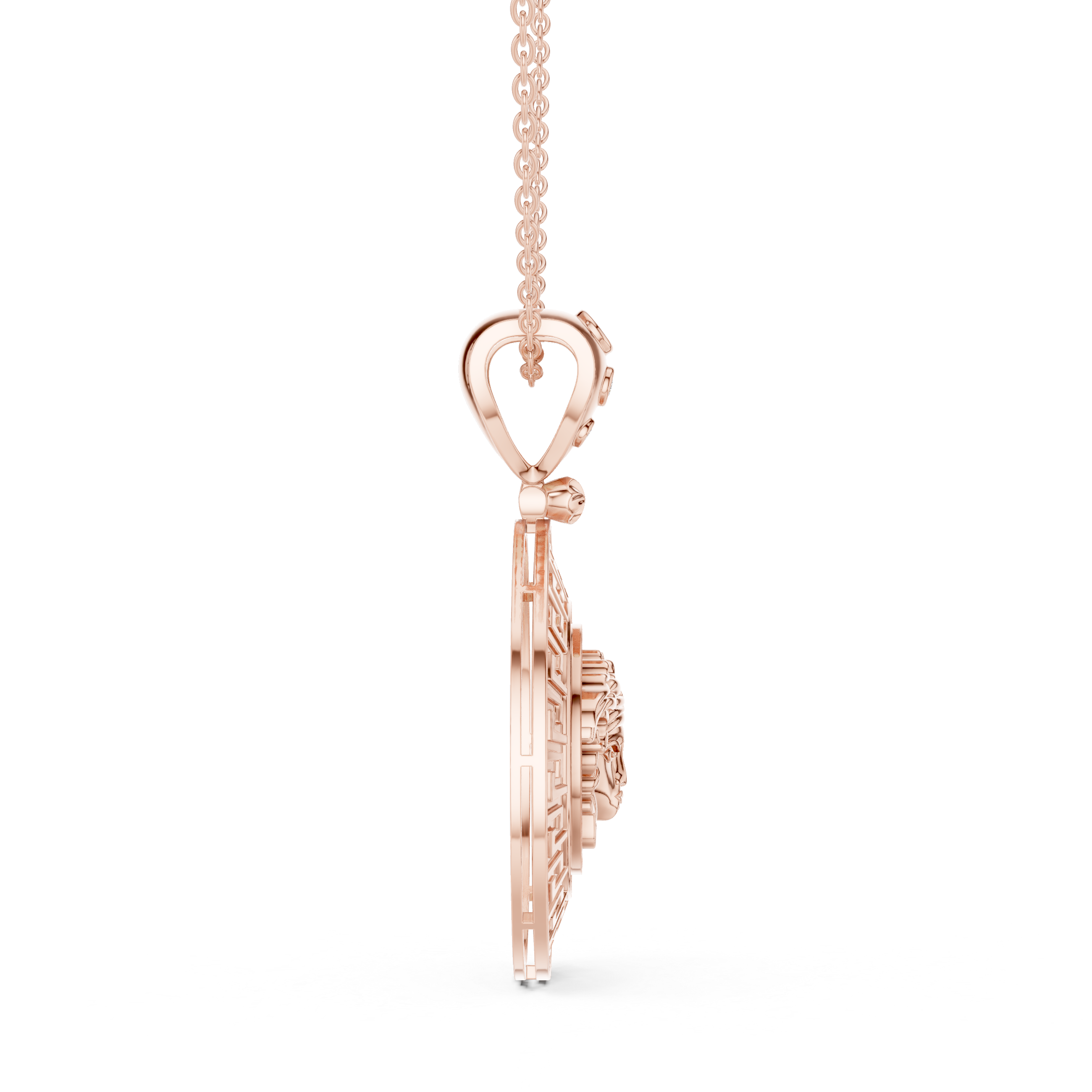 Medusa Gold Pendant Necklace