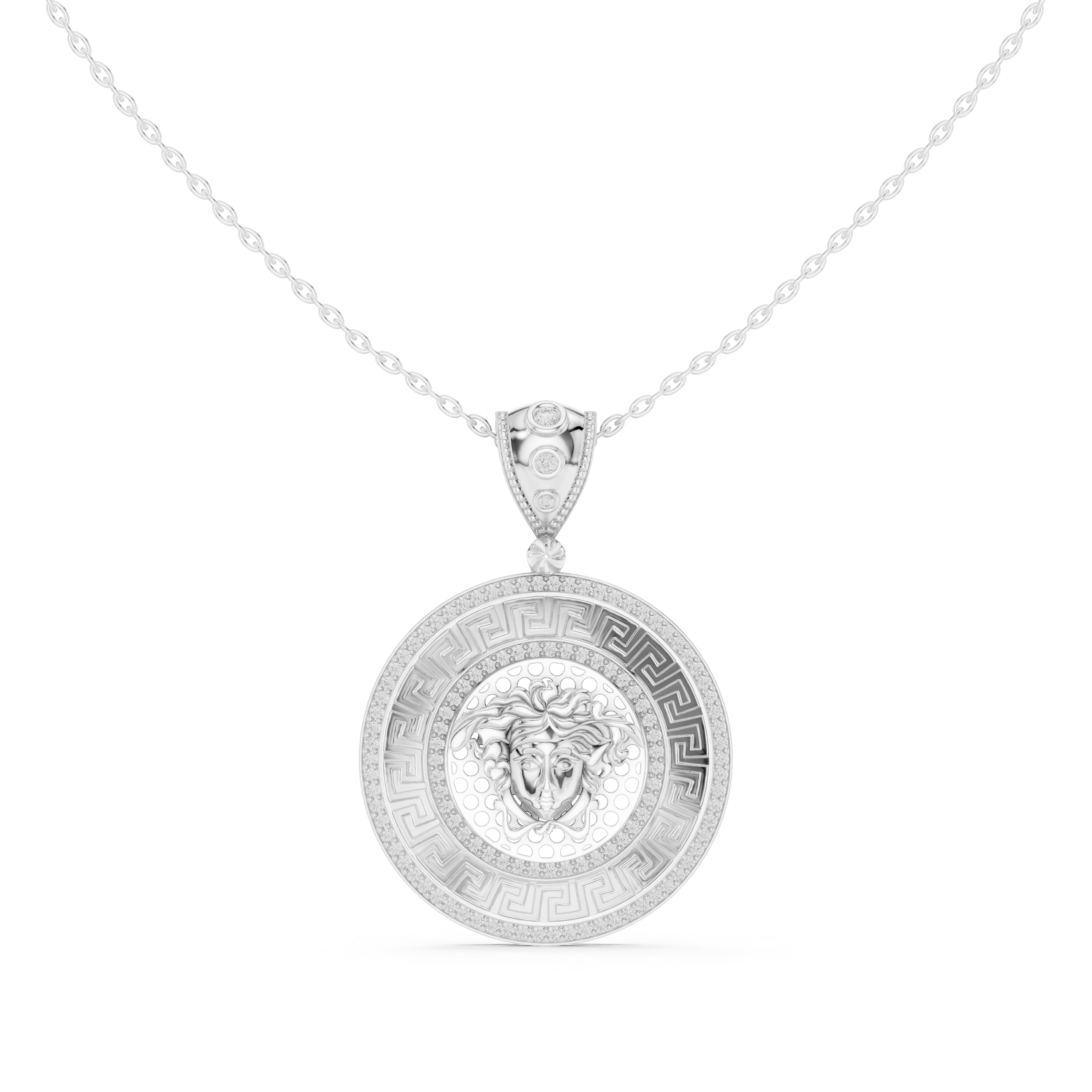 Medusa Gold Pendant Necklace