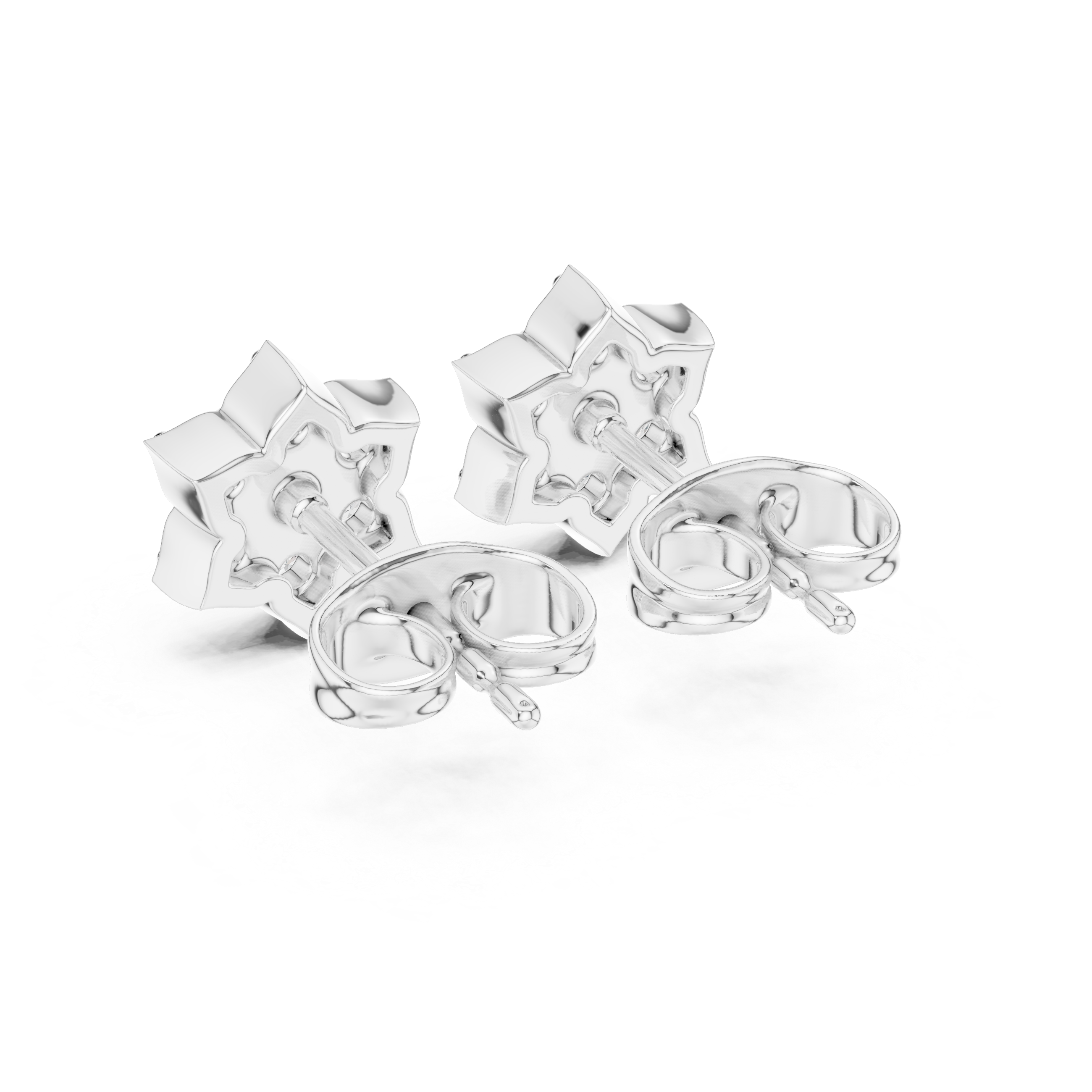 Luxury Star Cluster Diamond Stud Earrings