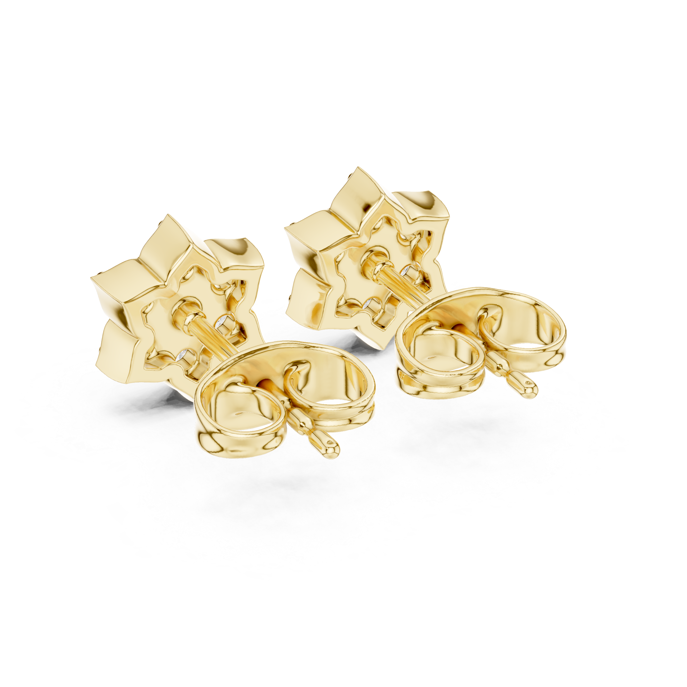Luxury Star Cluster Diamond Stud Earrings