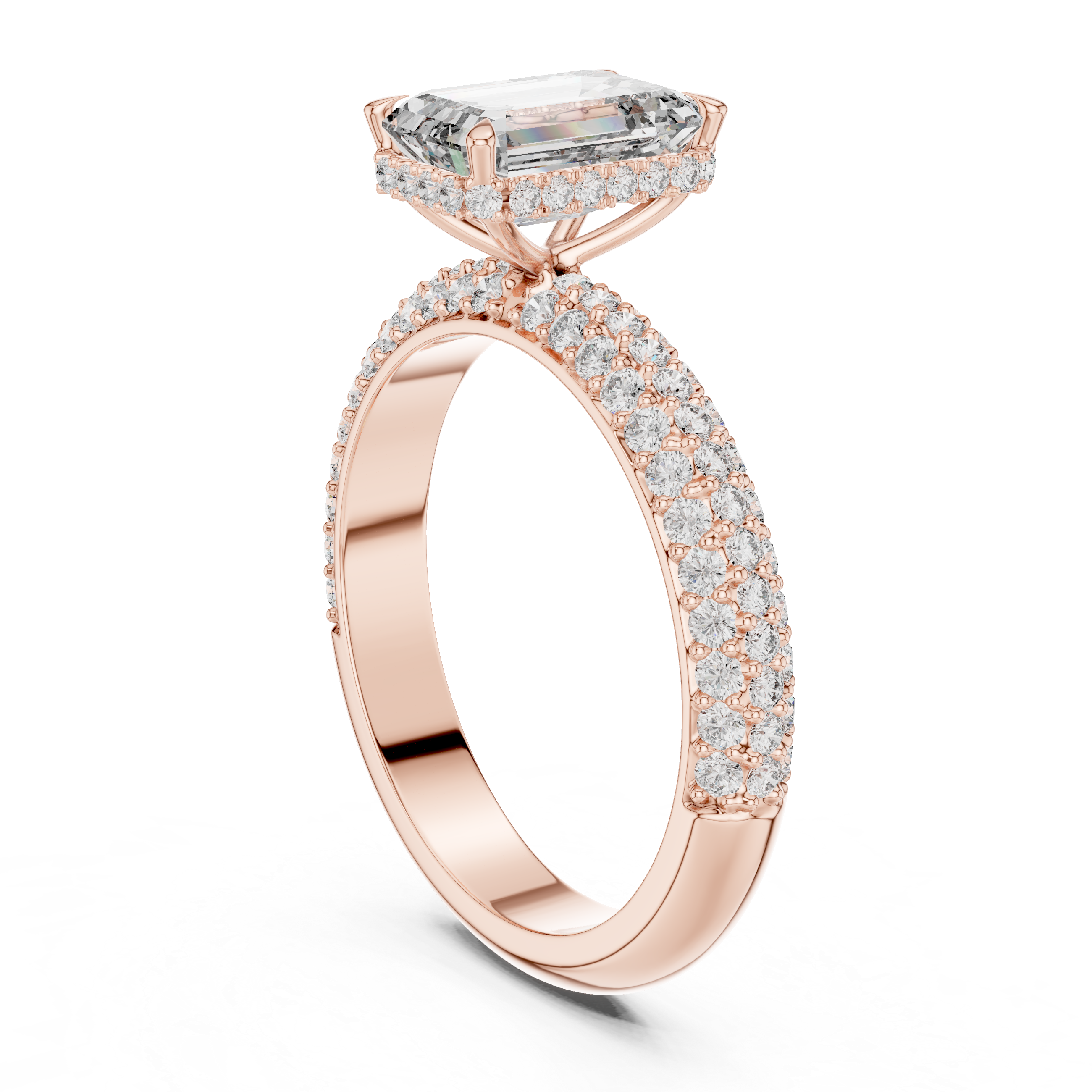 Emerald Cut Diamond Ring