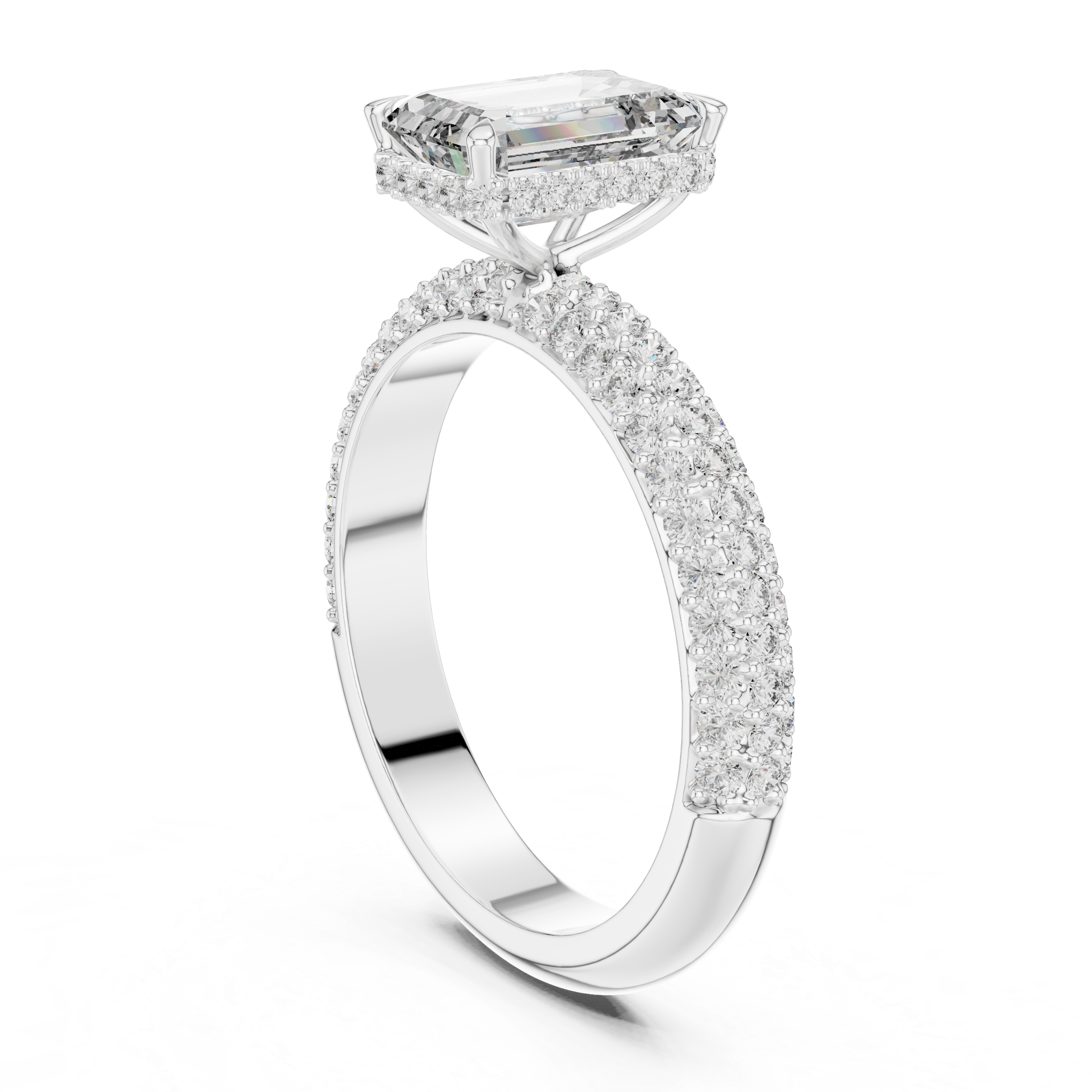 Emerald Cut Diamond Ring
