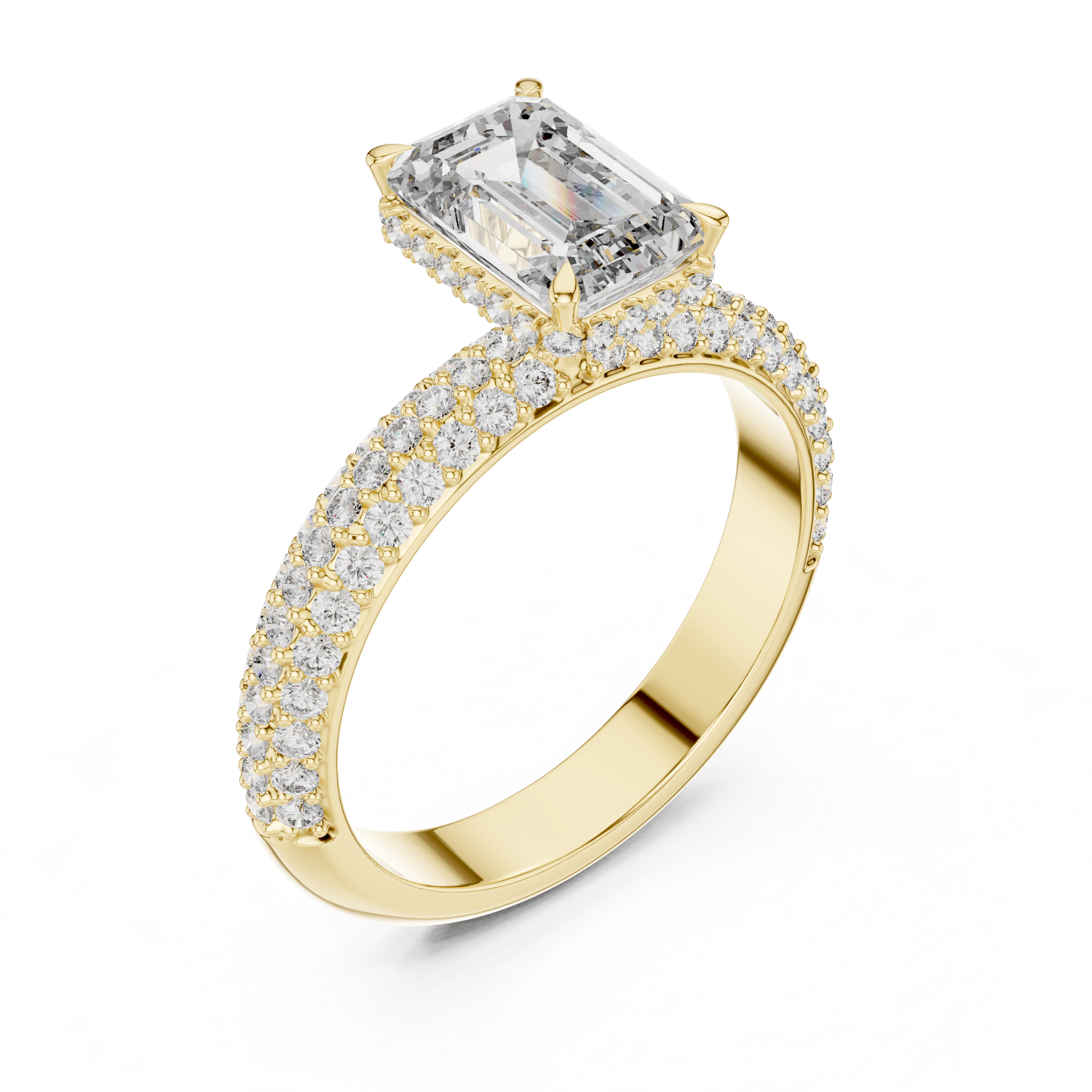 Emerald Cut Diamond Ring