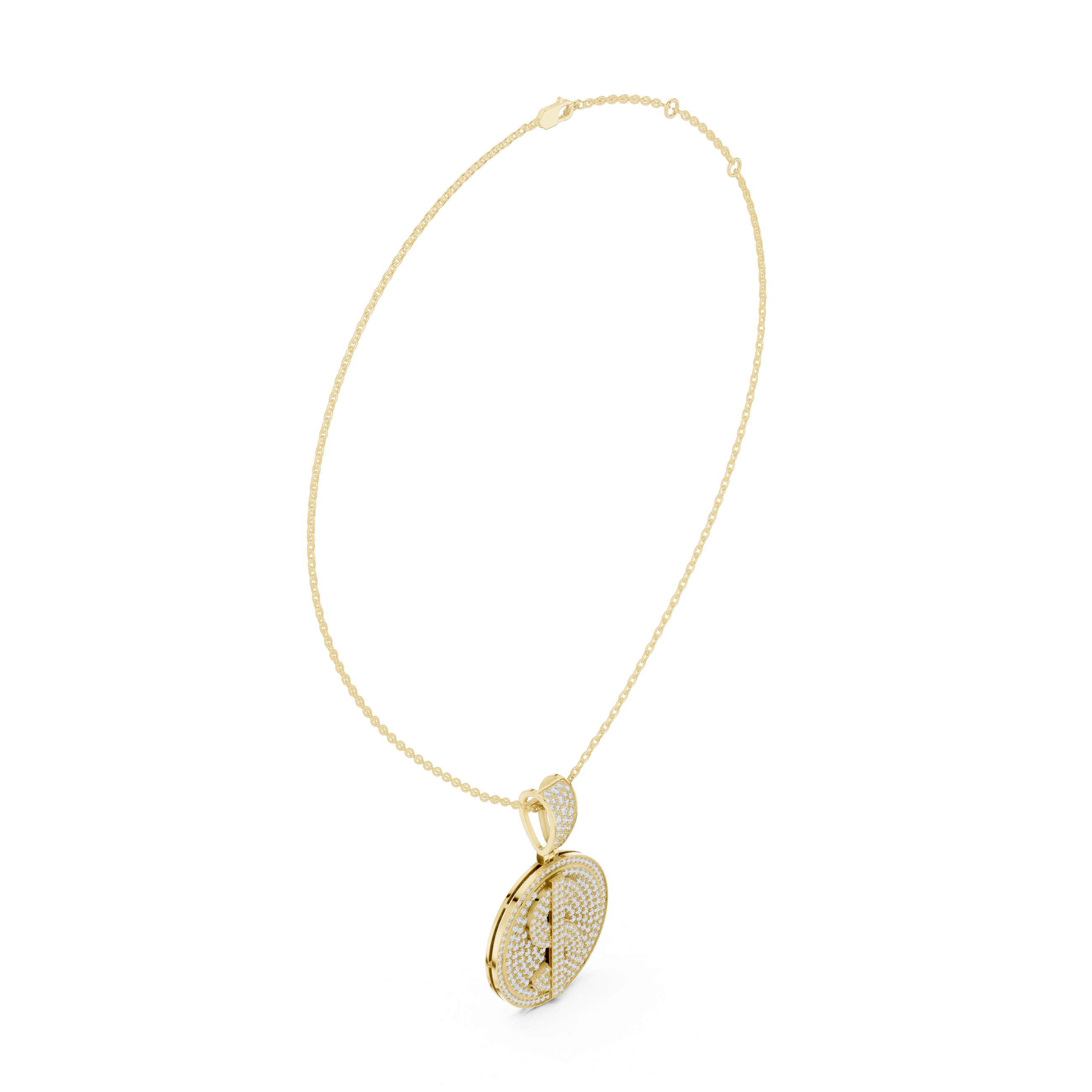 Luxury Dollar Sign Diamond Pendant