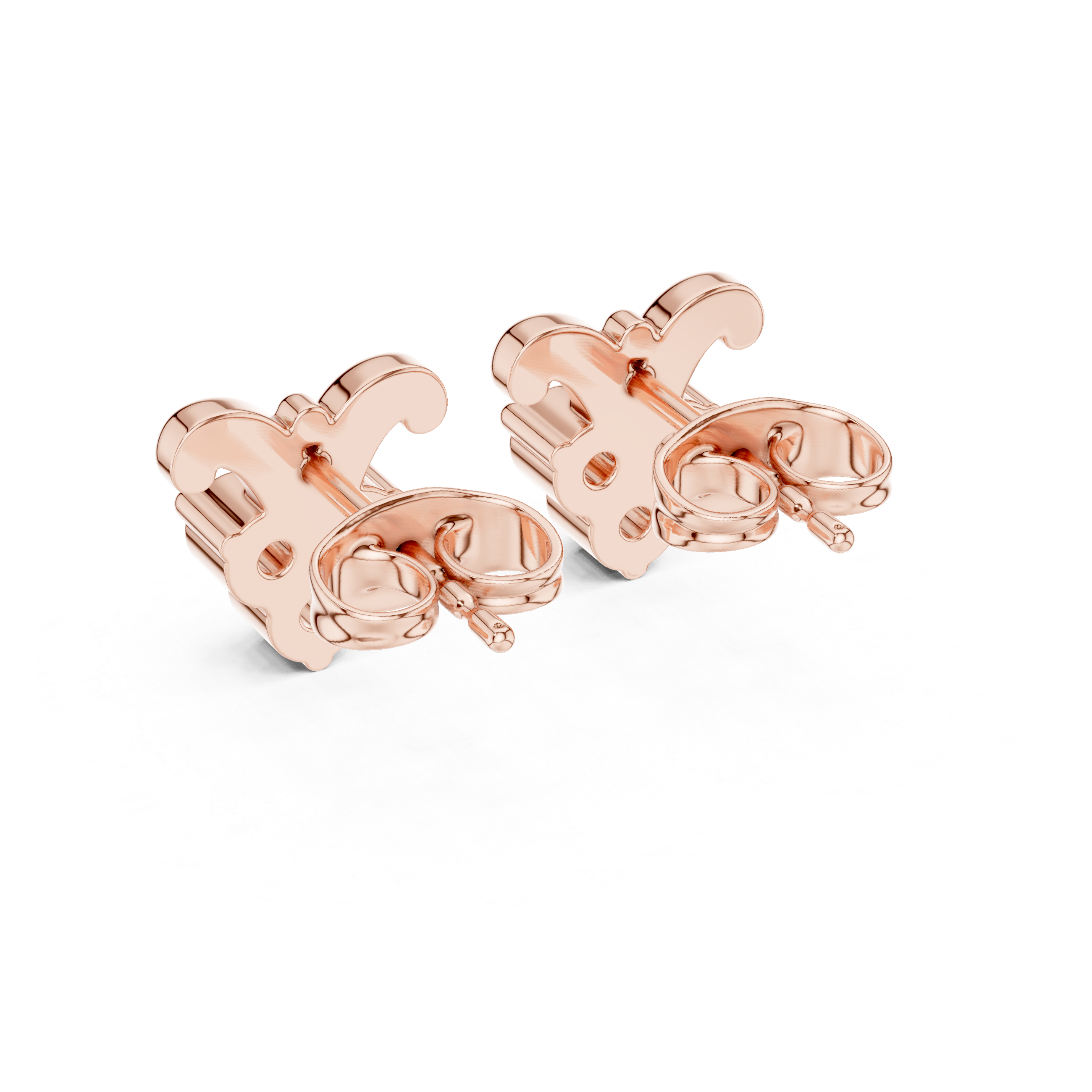 Luxury Clover Drop Diamond Stud Earrings