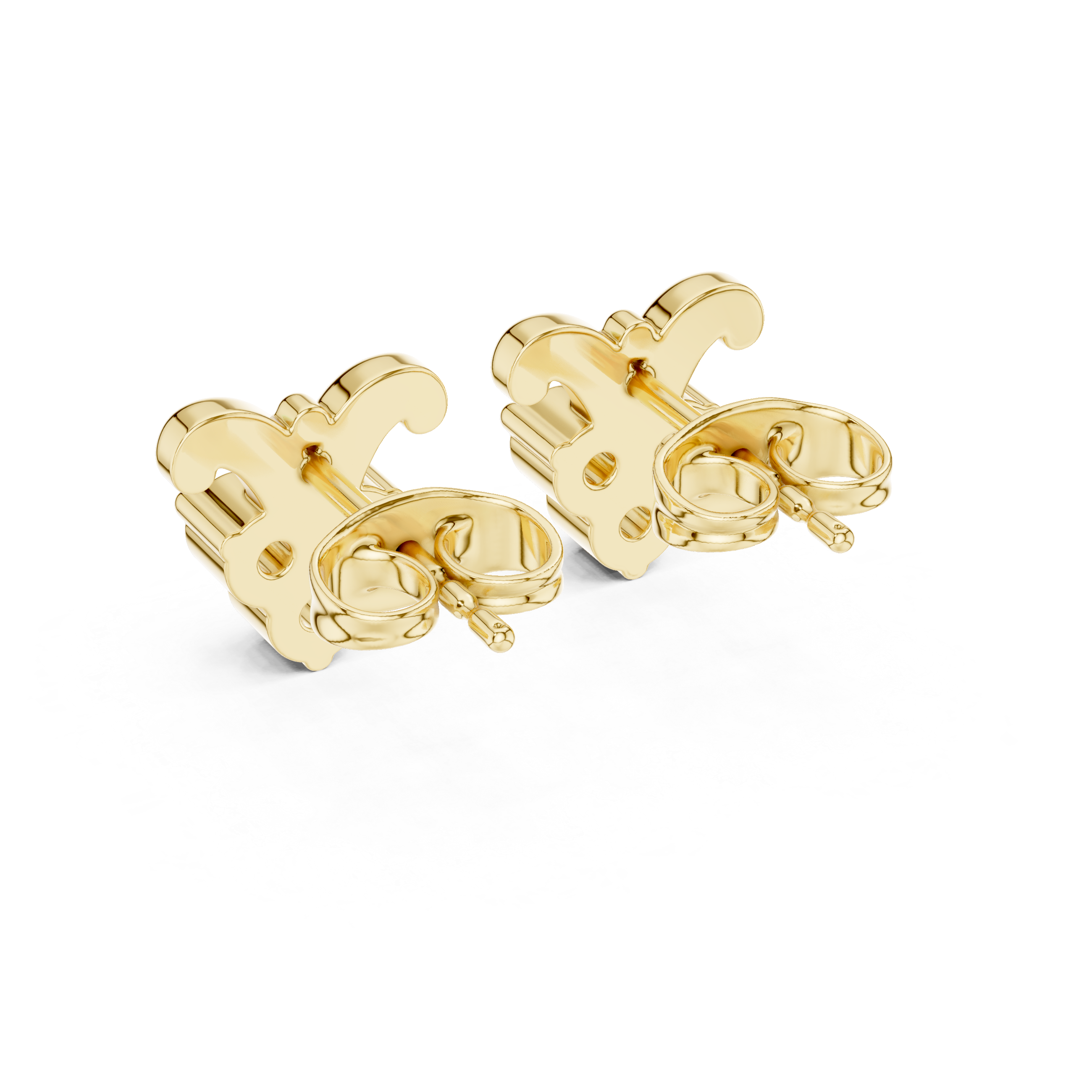 Luxury Clover Drop Diamond Stud Earrings