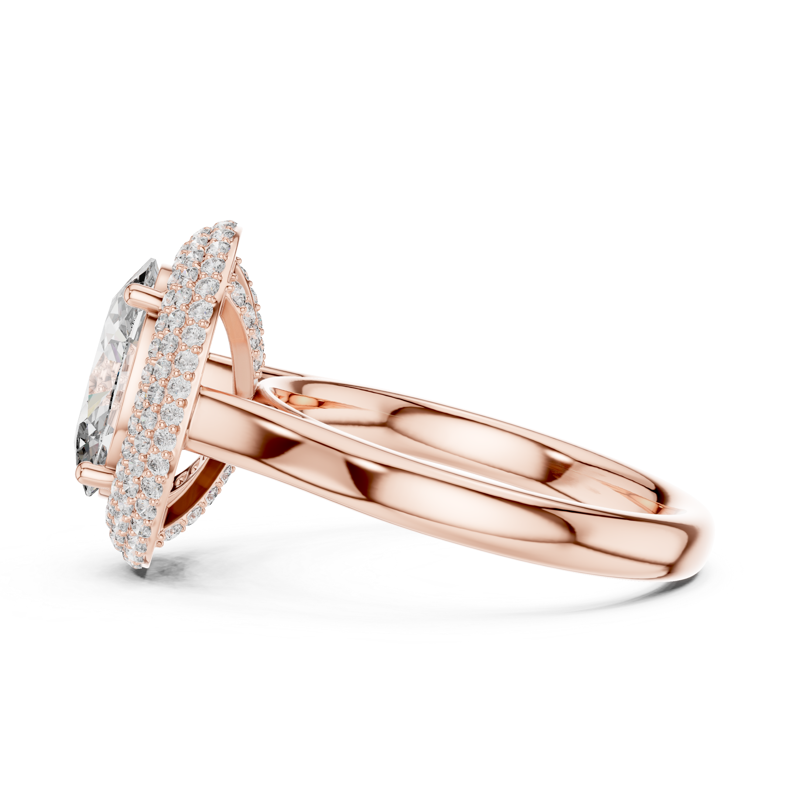 Oval Halo Diamond Ring