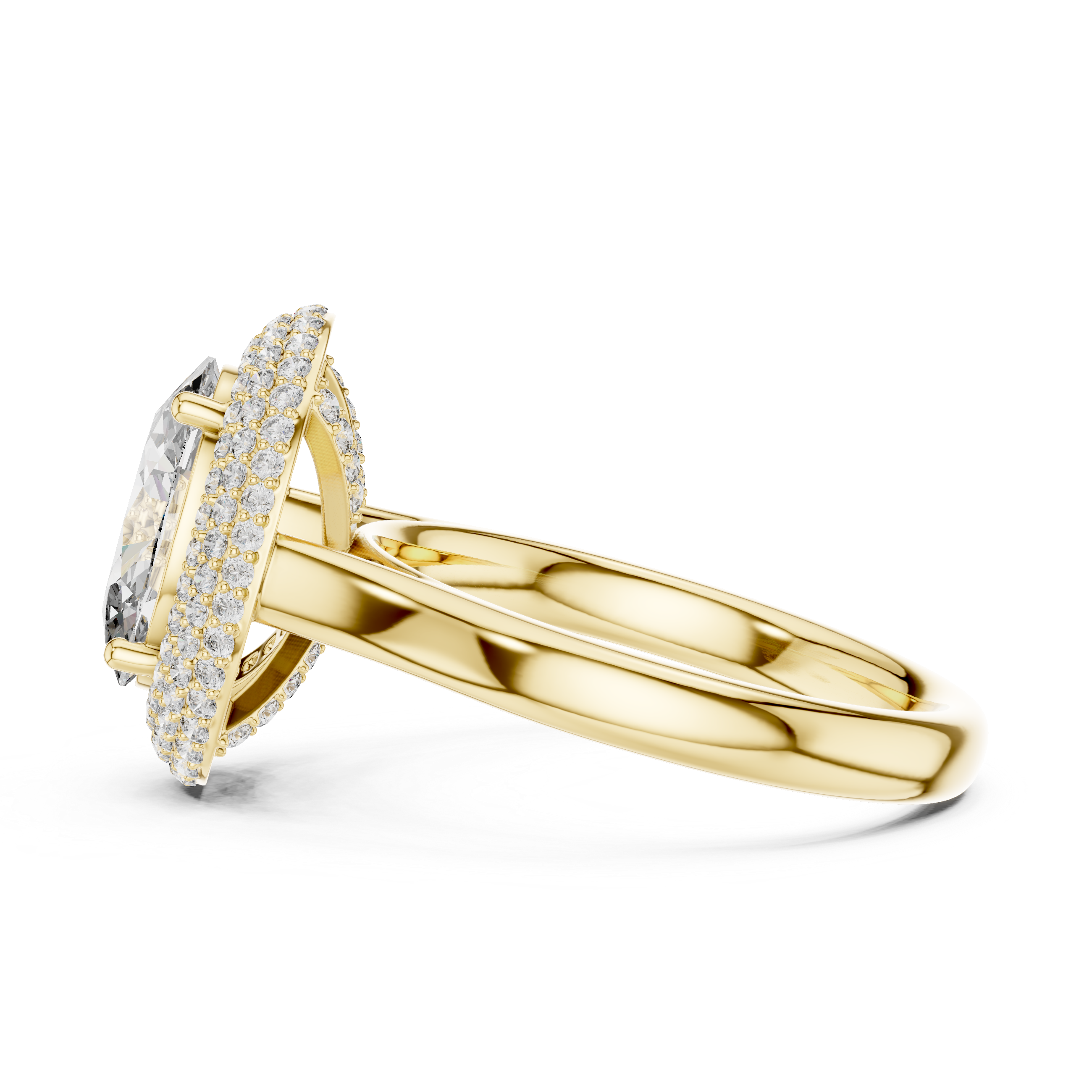 Oval Halo Diamond Ring