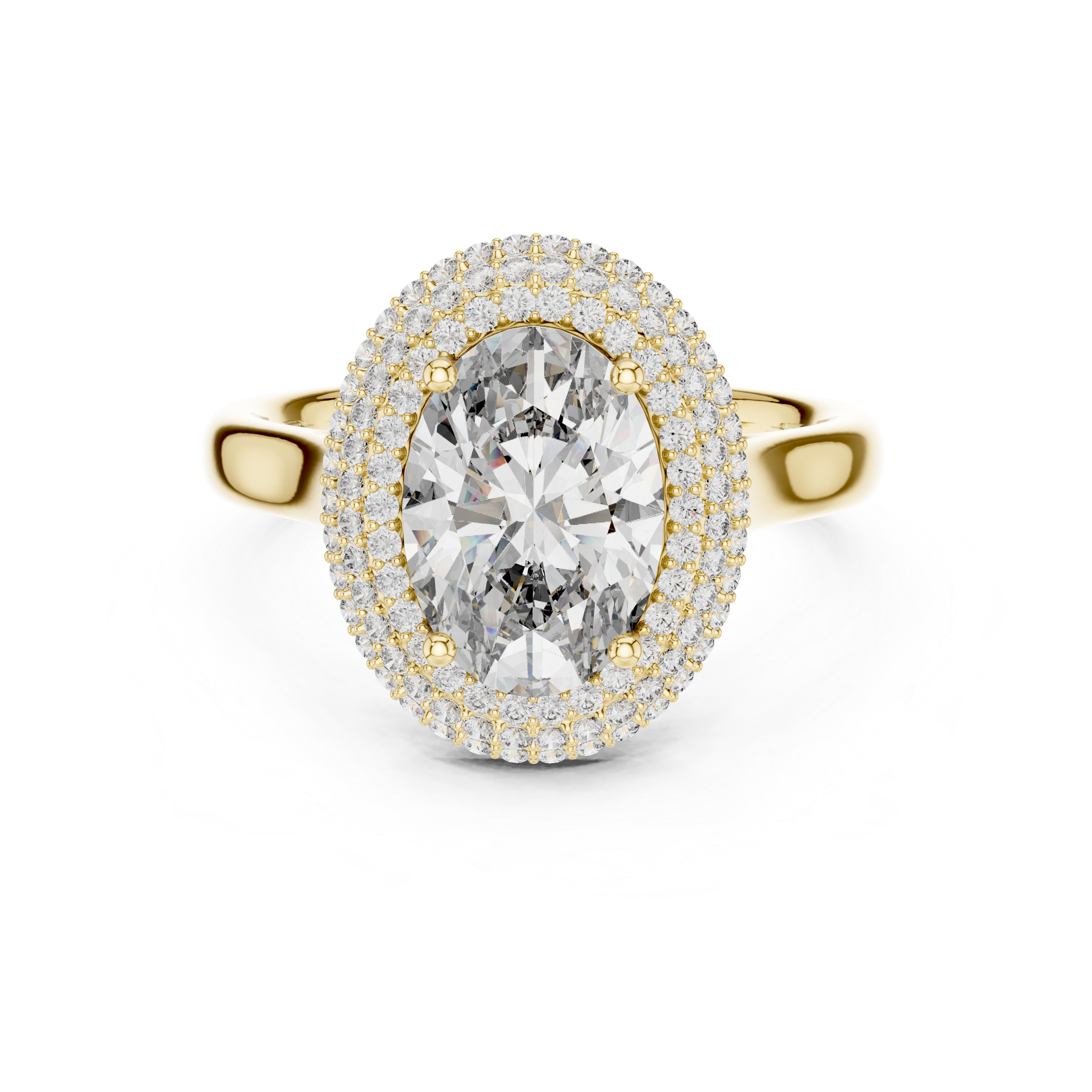 Oval Halo Diamond Ring