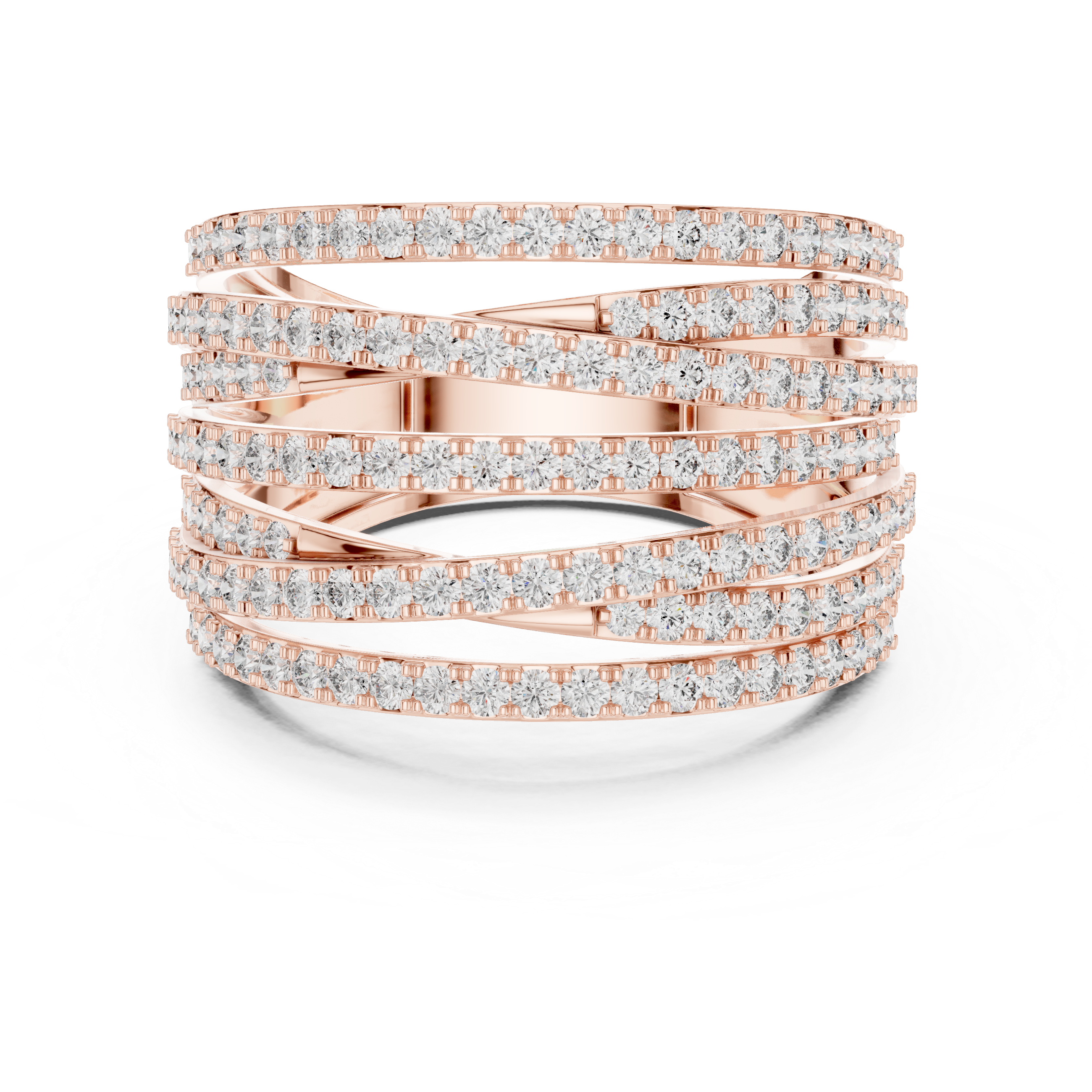 Multi Row Diamond Ring