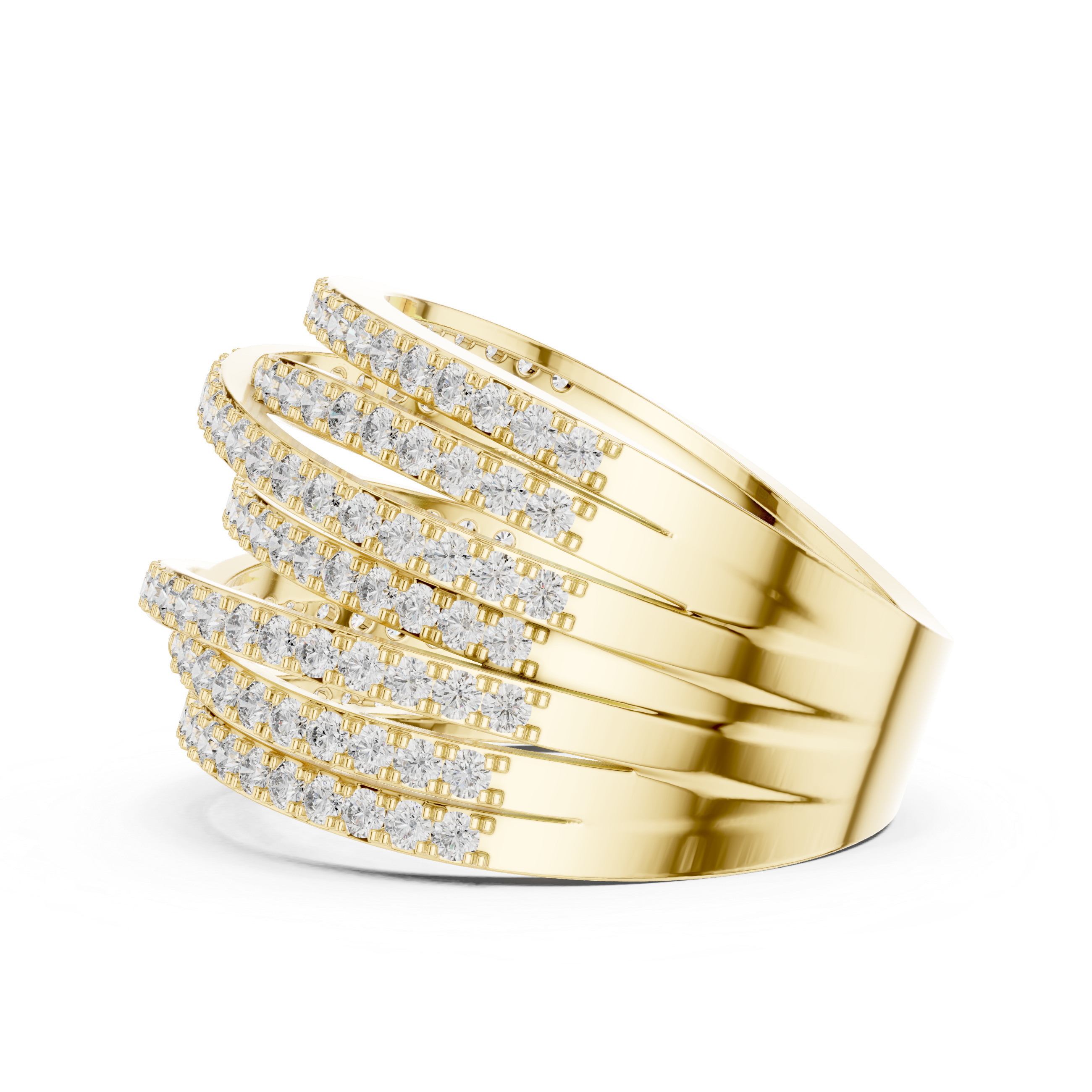 Multi Row Diamond Ring
