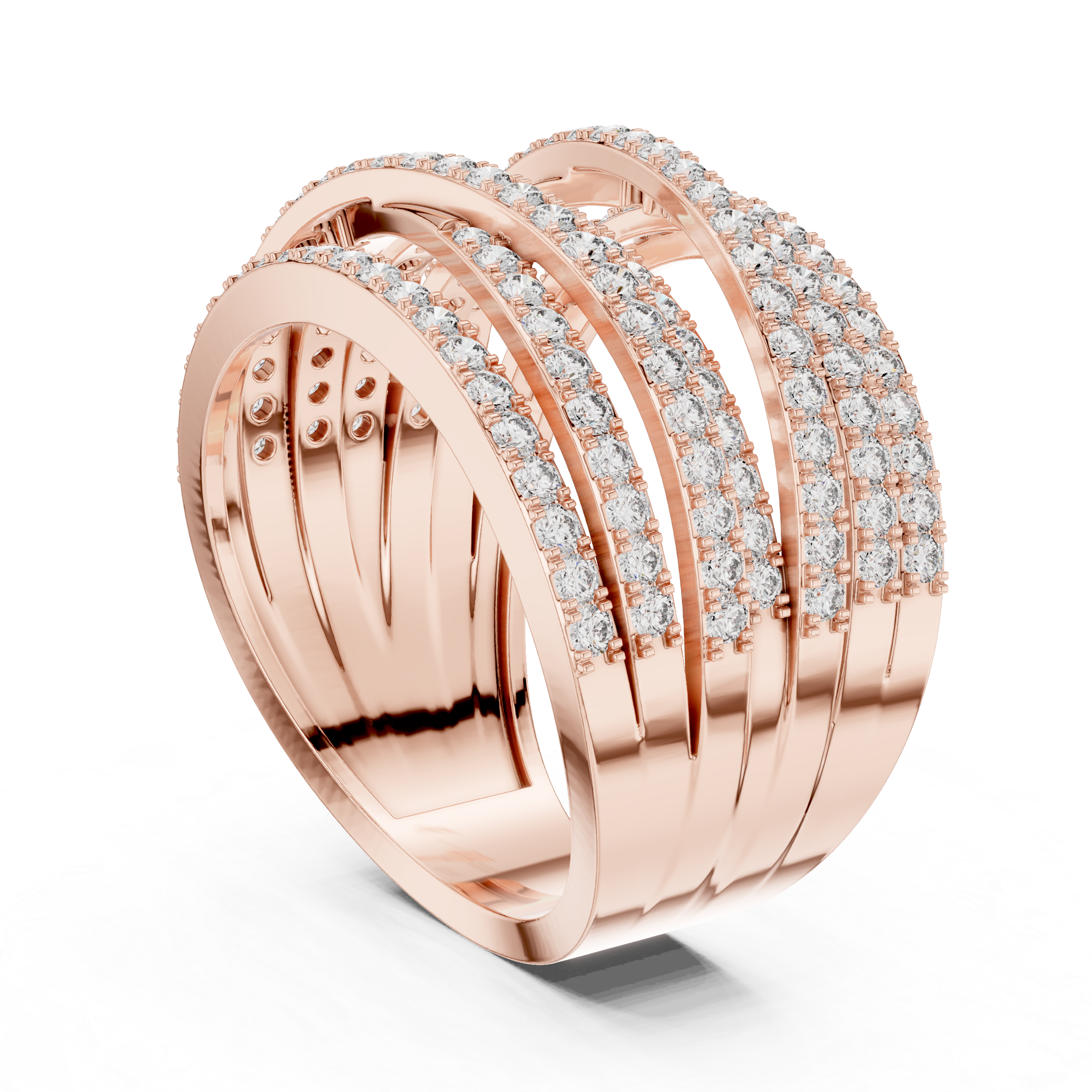 Multi Row Diamond Ring