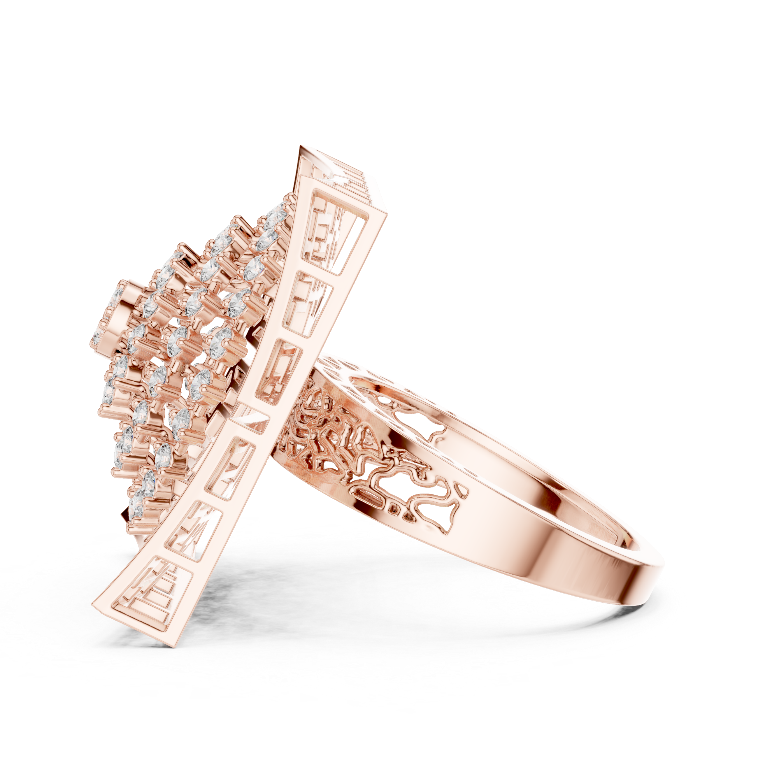 Luxury Square Halo Ring