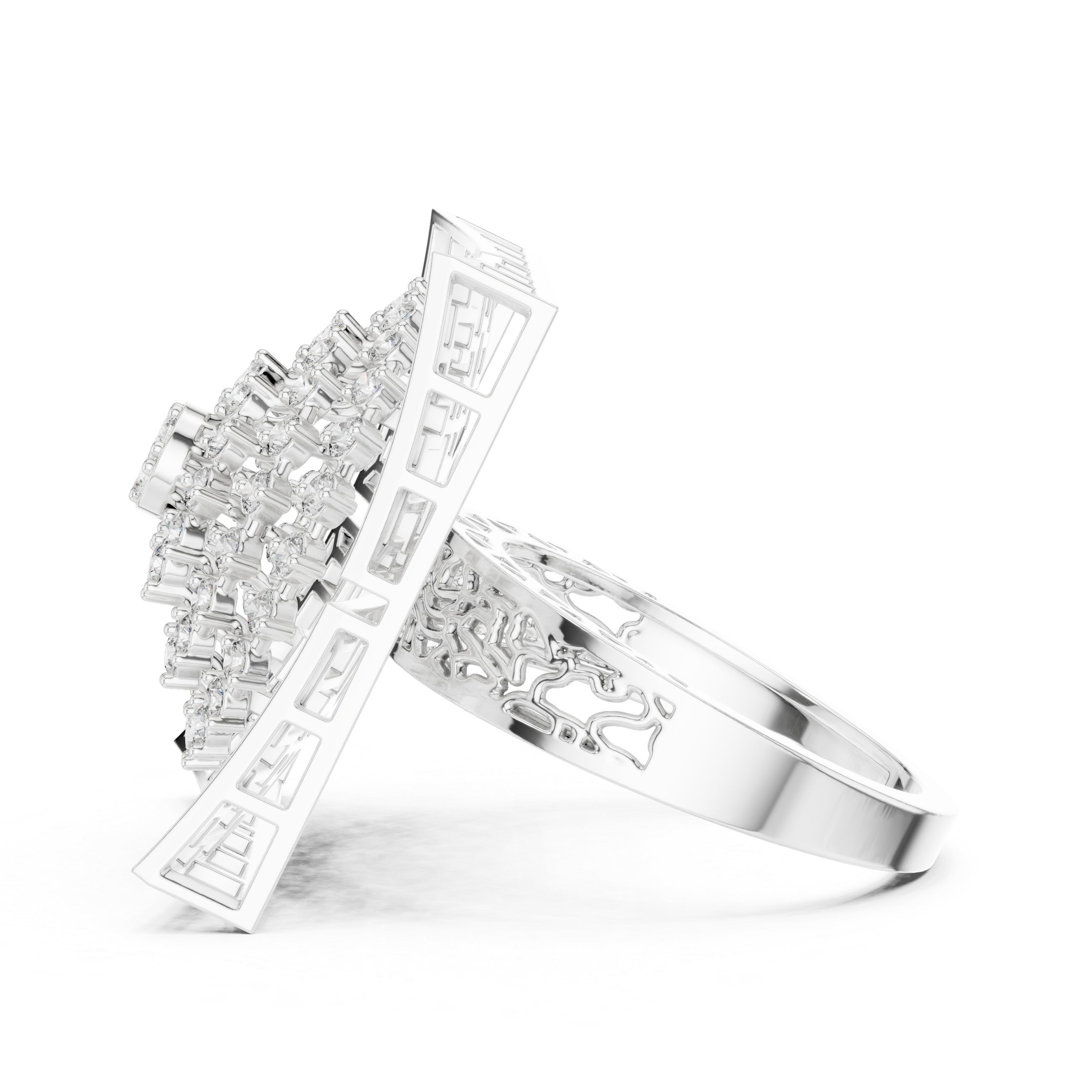 Luxury Square Halo Ring