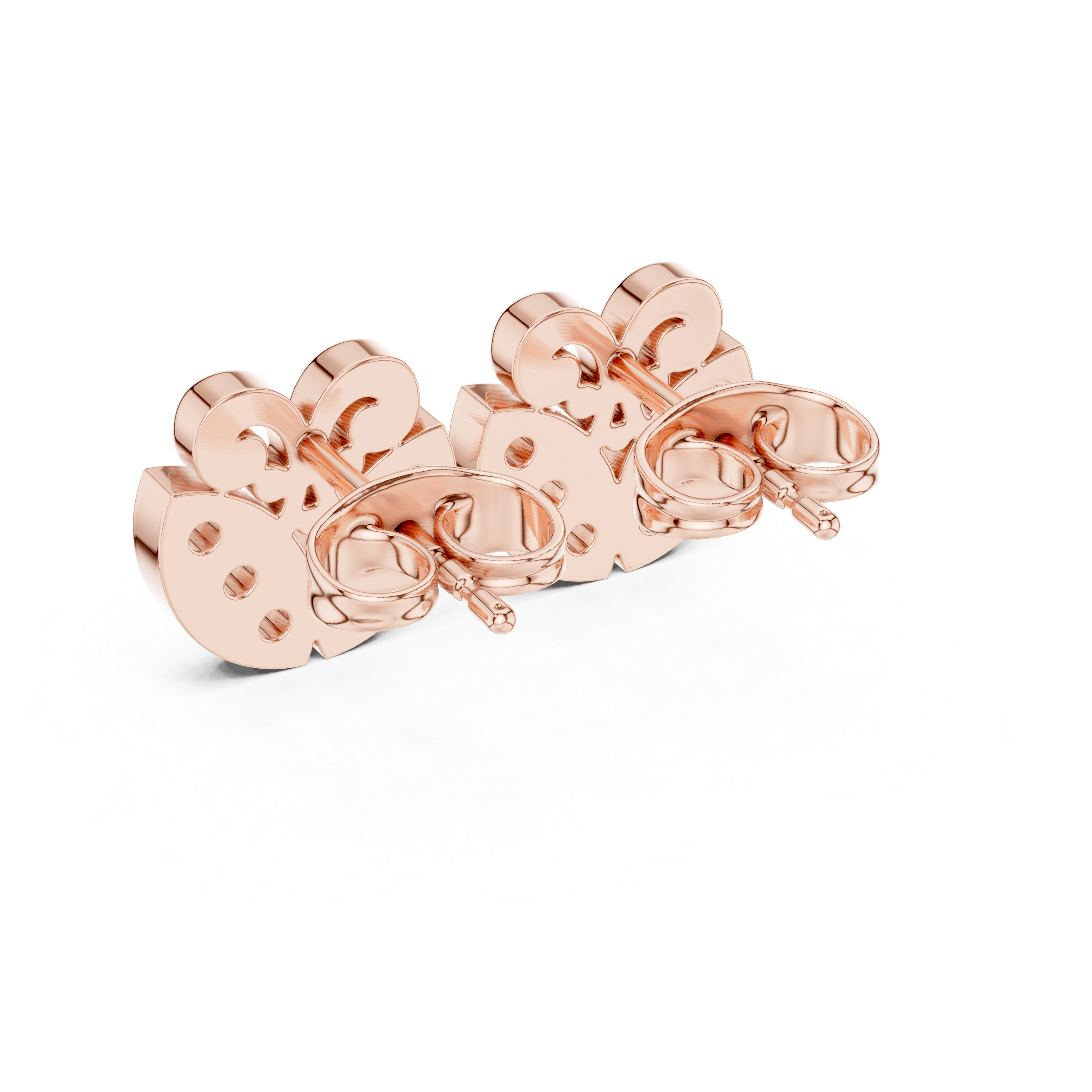 Luxury Scroll Heart Earrings