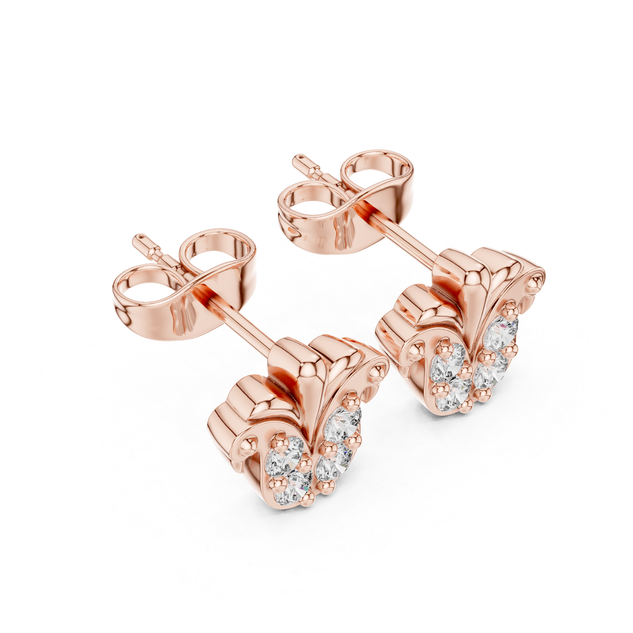 Luxury Fleur Stud Earrings
