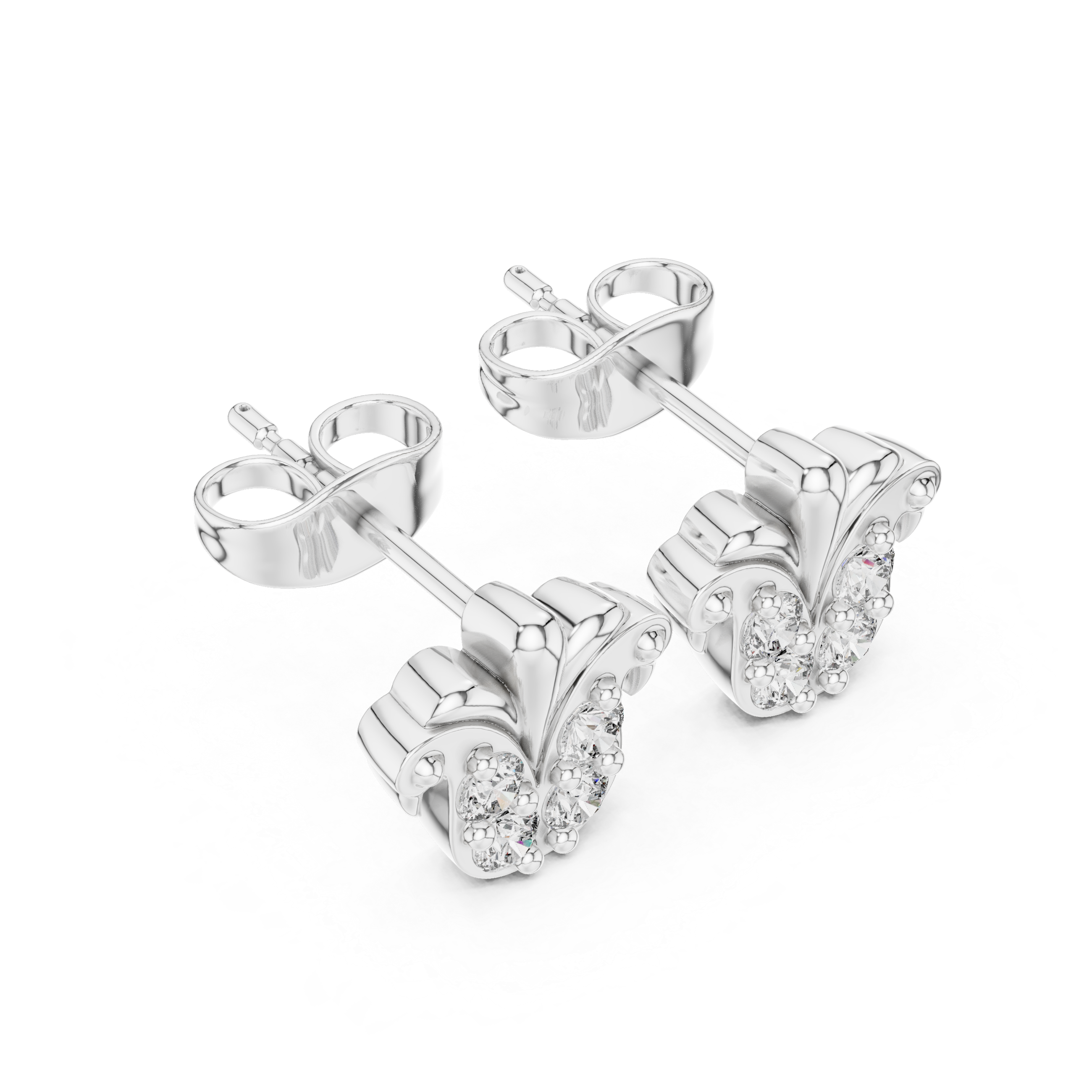 Luxury Fleur Stud Earrings
