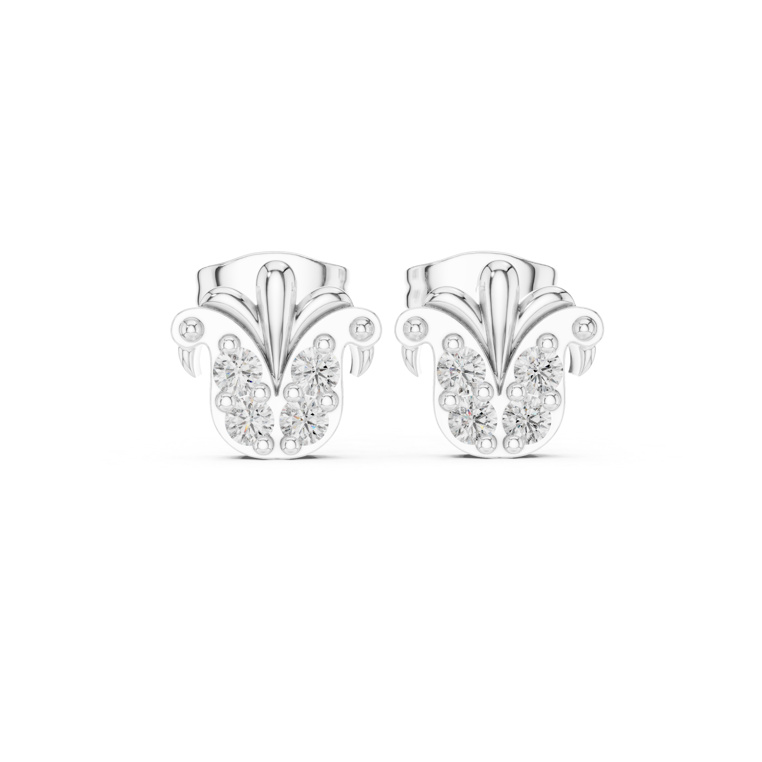 Luxury Fleur Stud Earrings