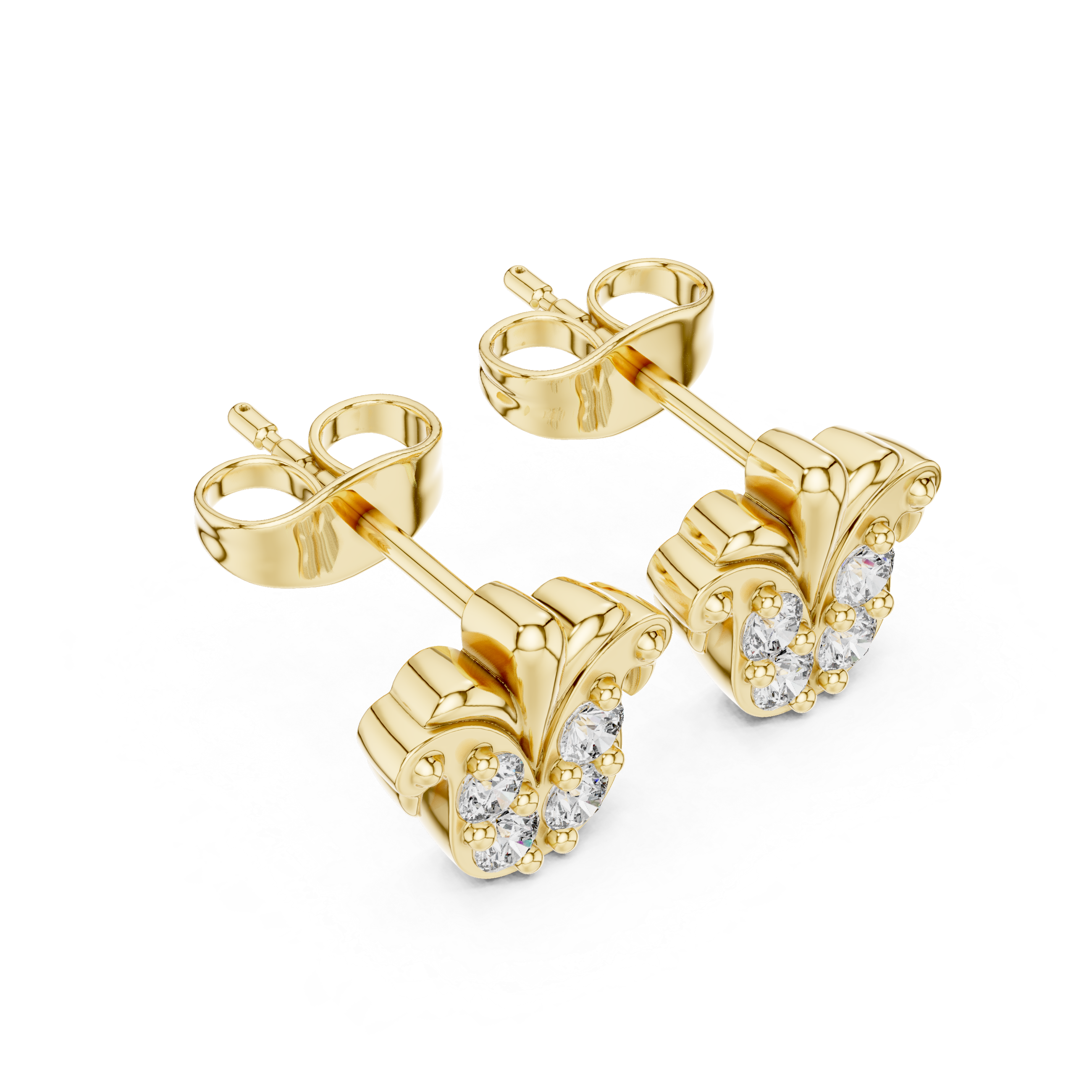 Luxury Fleur Stud Earrings