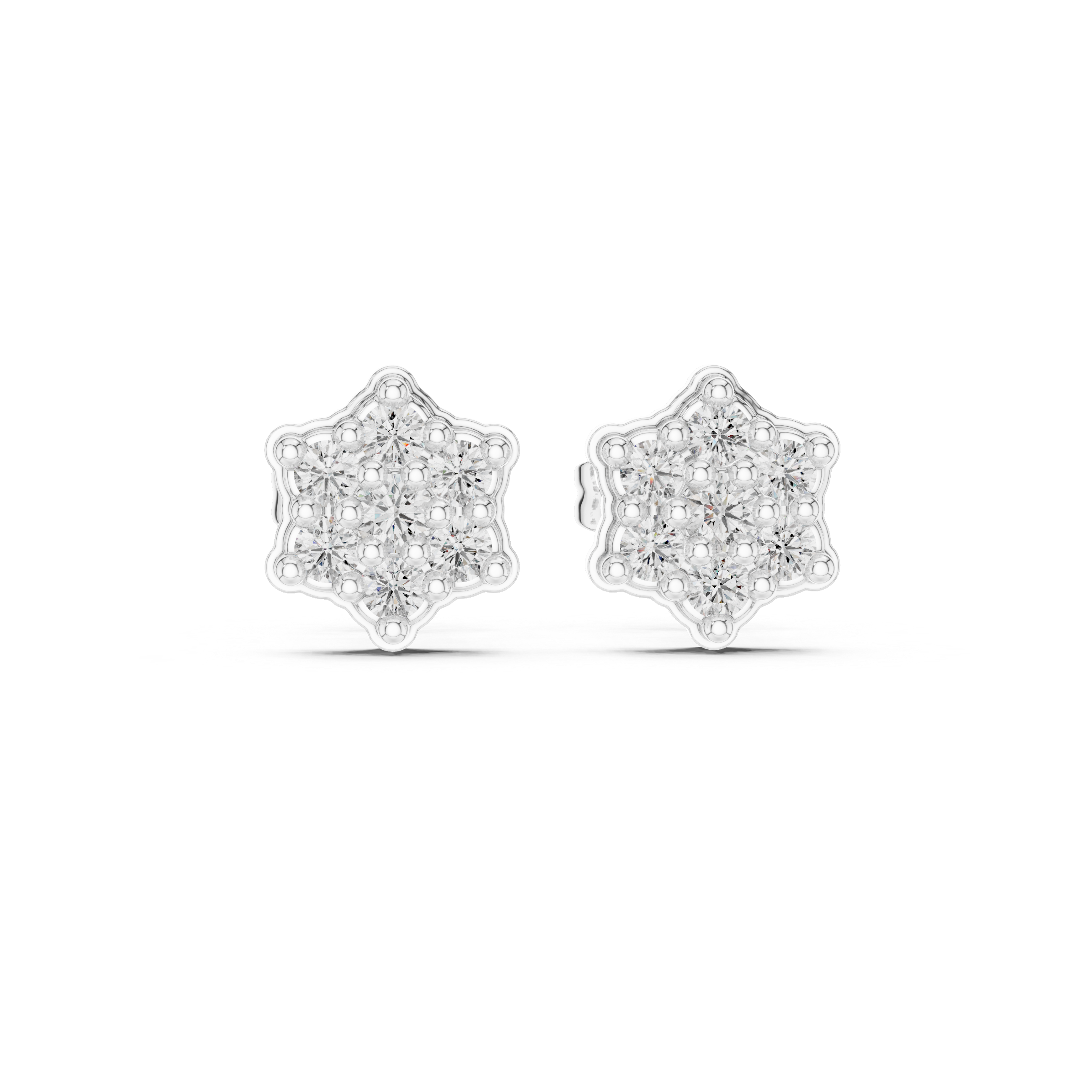 Luxury Star Cluster Stud Earrings