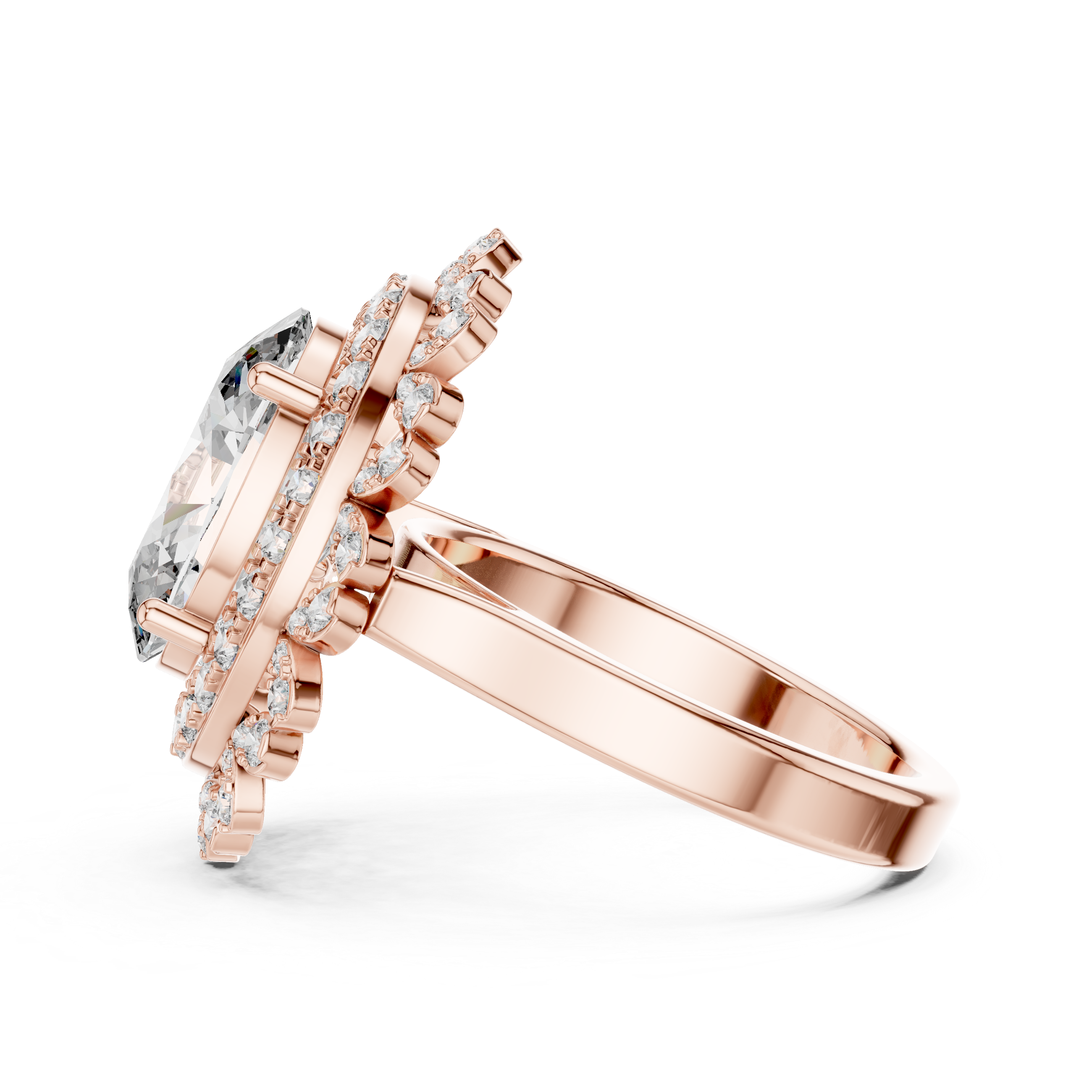 Luxury Halo Diamond Ring
