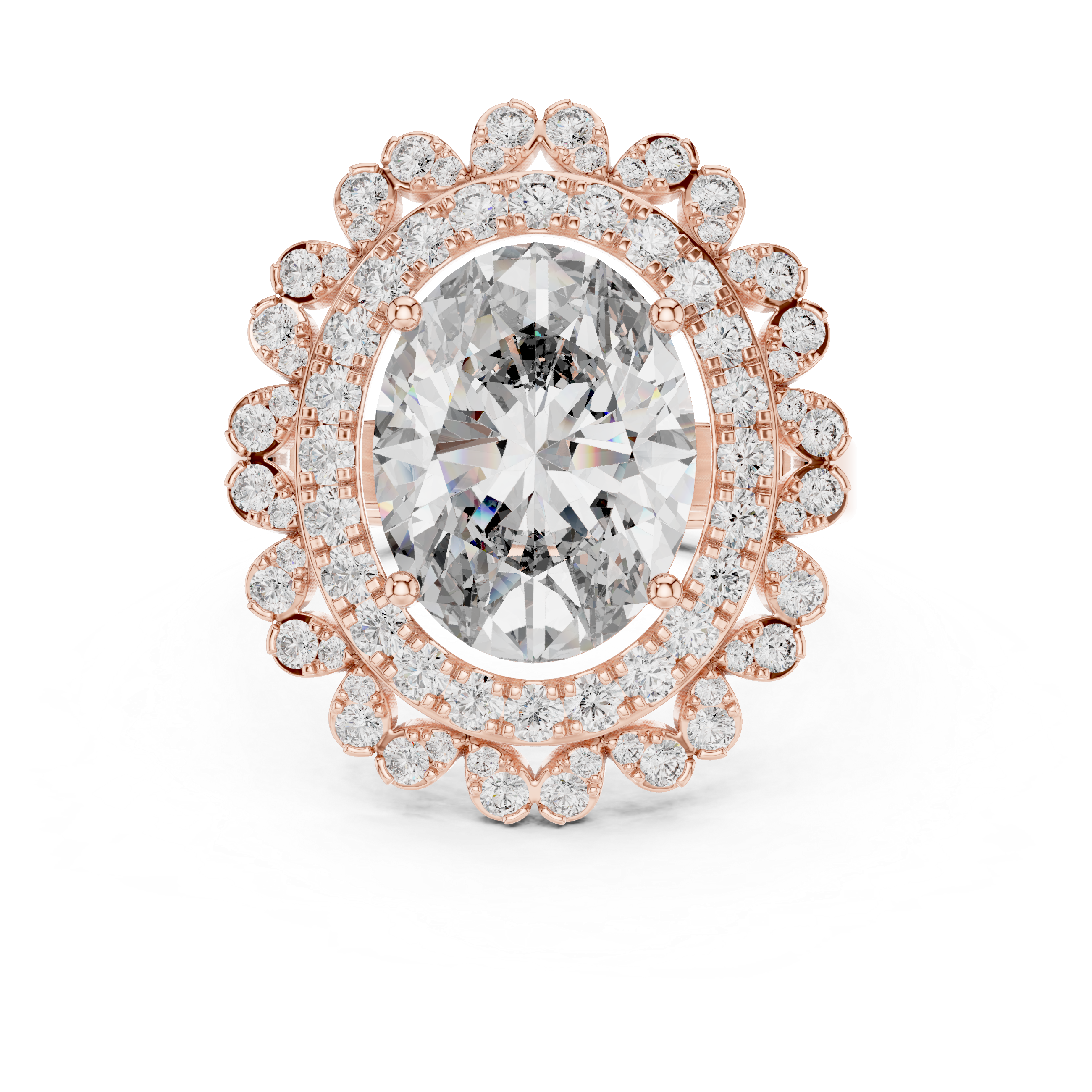 Luxury Halo Diamond Ring
