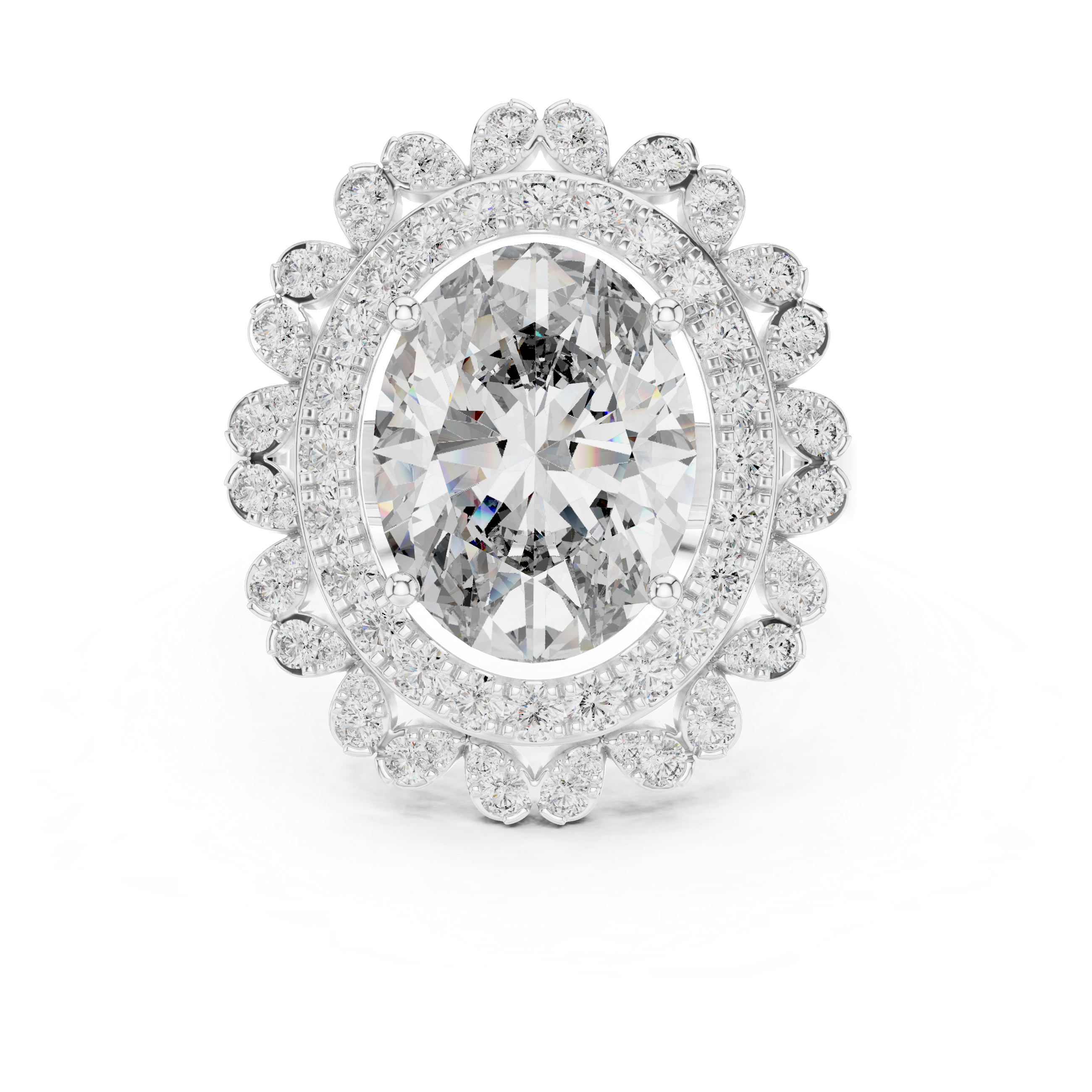 Luxury Halo Diamond Ring