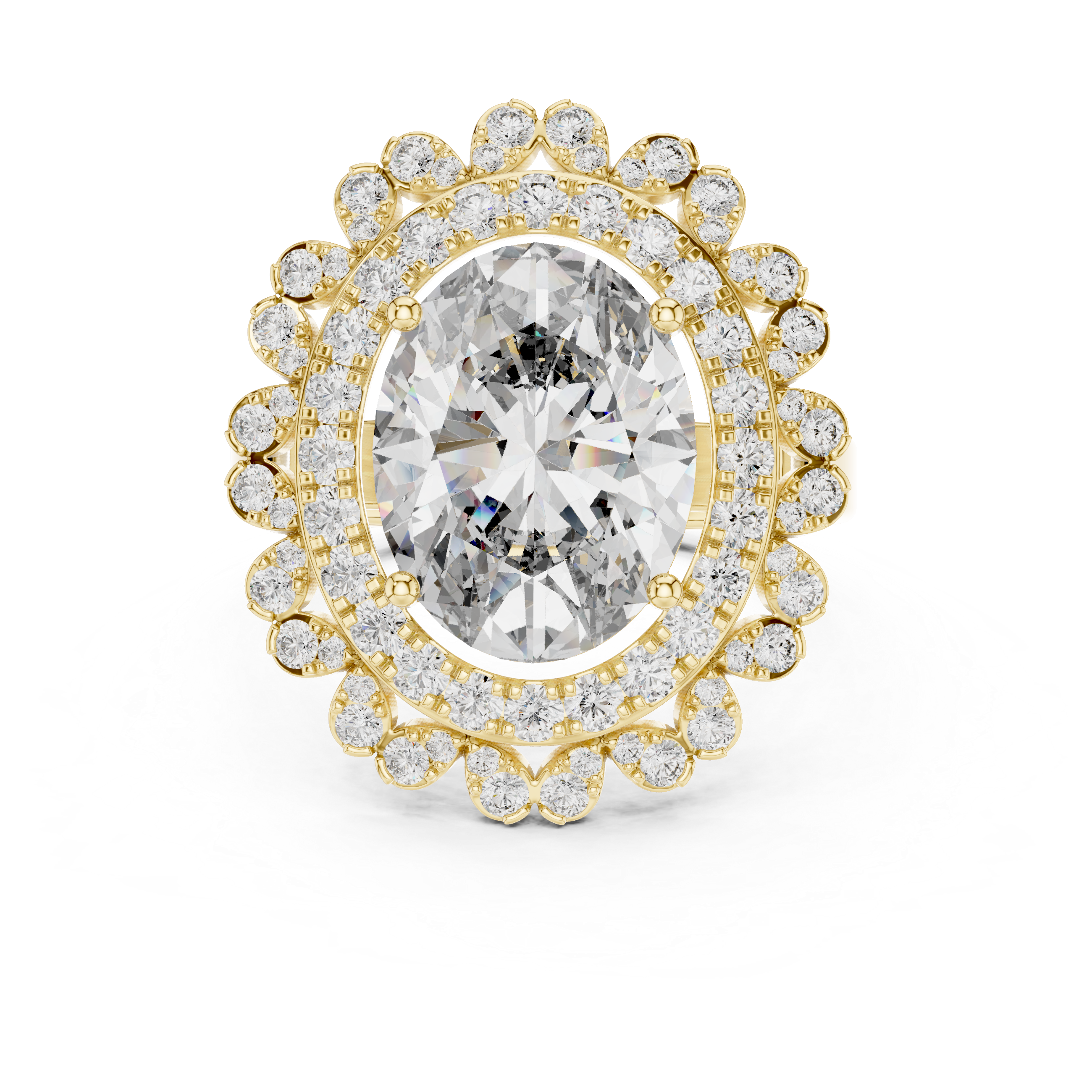 Luxury Halo Diamond Ring