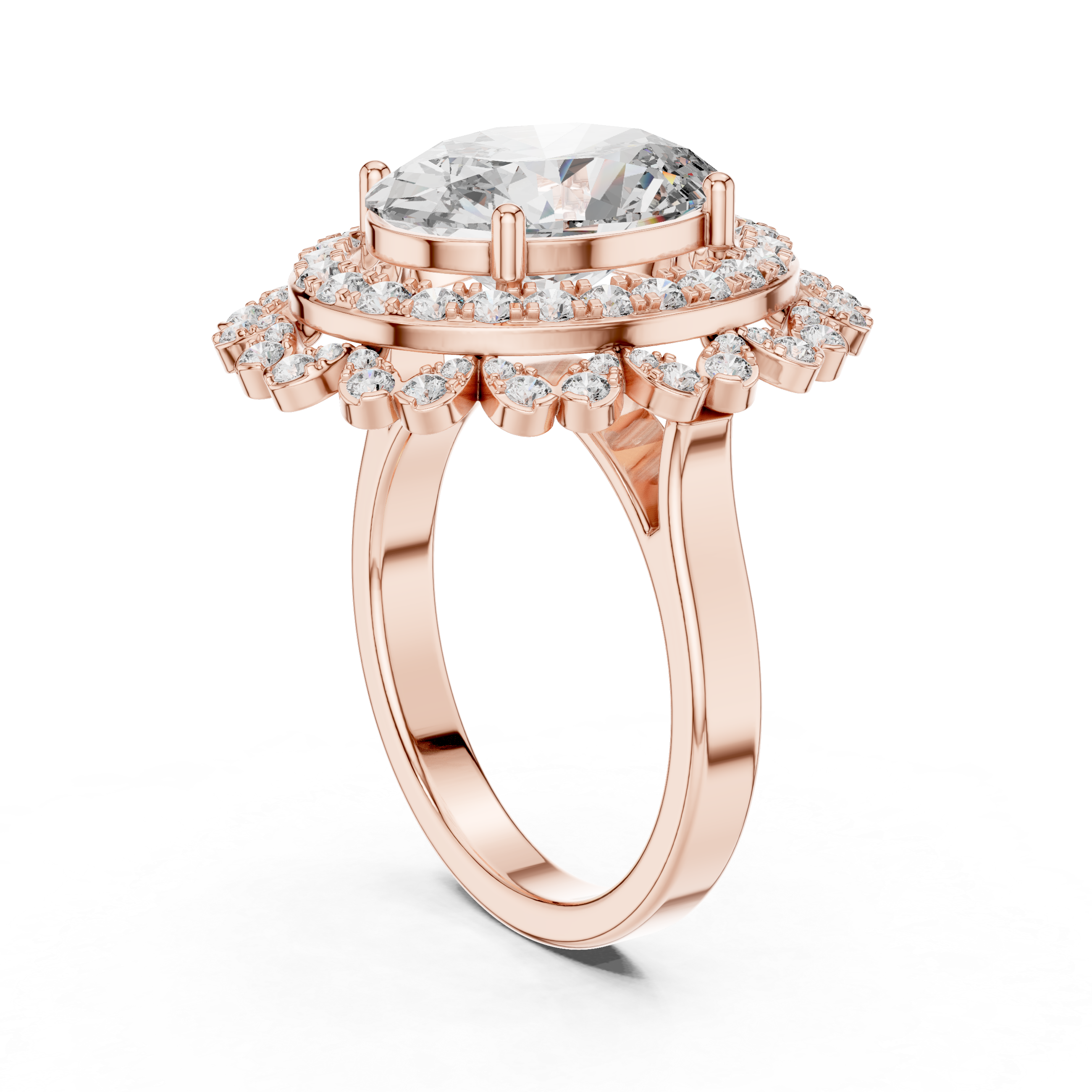 Luxury Halo Diamond Ring