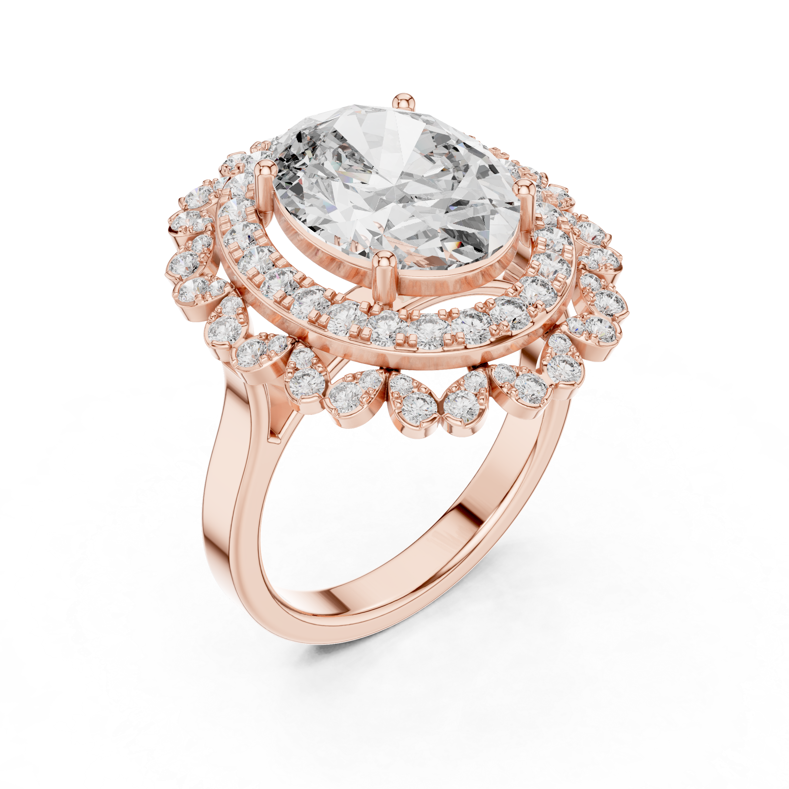 Luxury Halo Diamond Ring