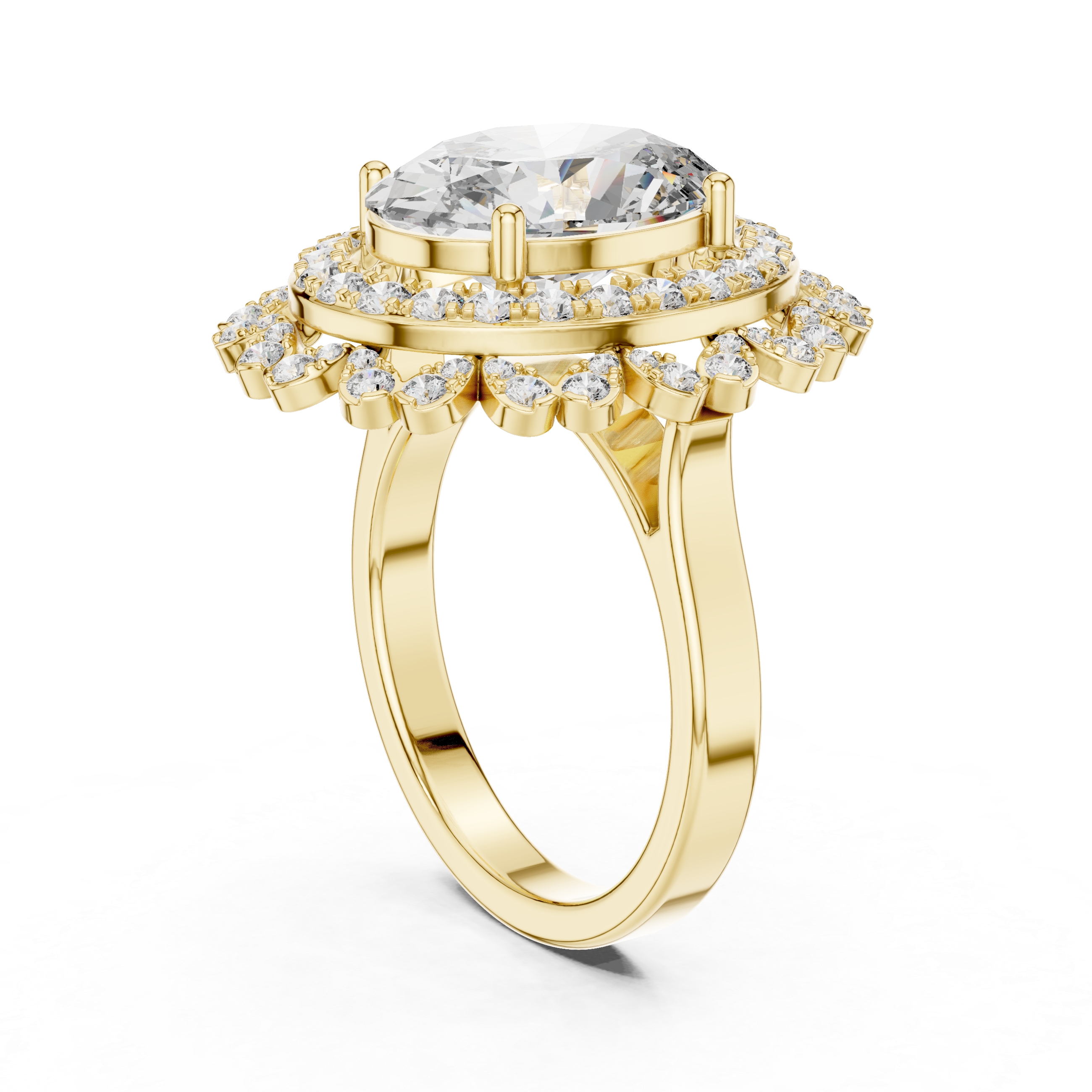 Luxury Halo Diamond Ring
