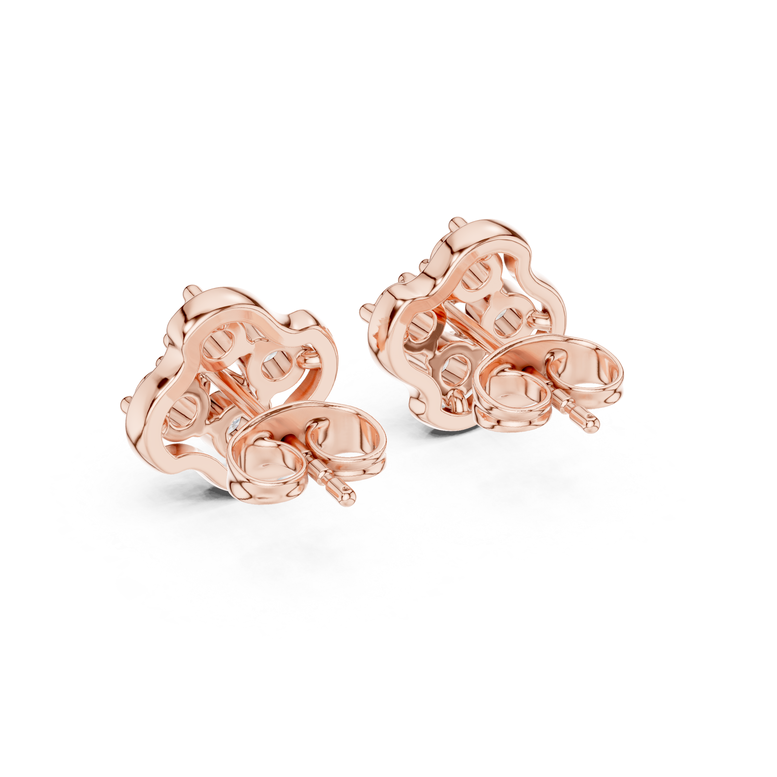 Luxury Floral Cluster Stud Earrings