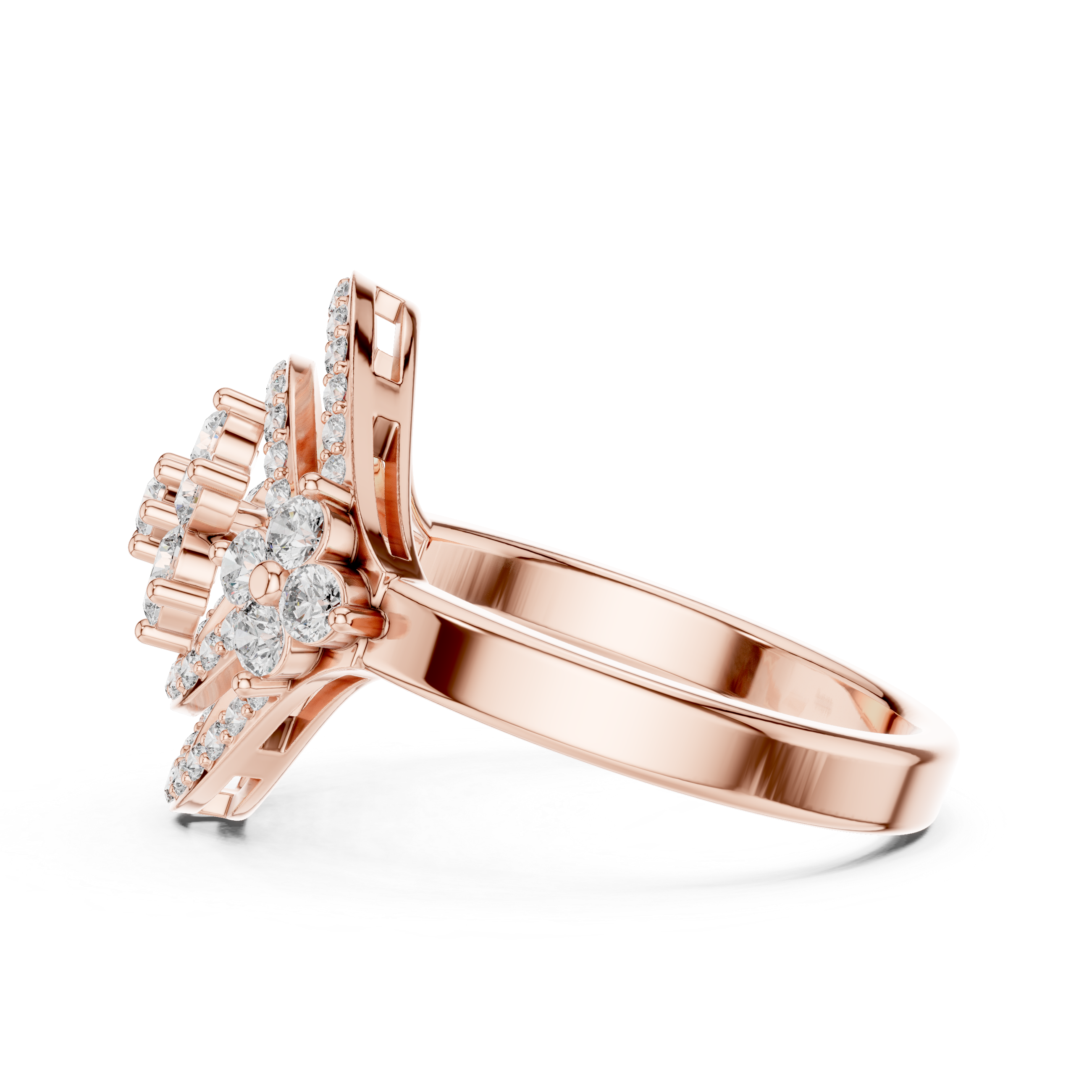 Luxury Floral Diamond Ring
