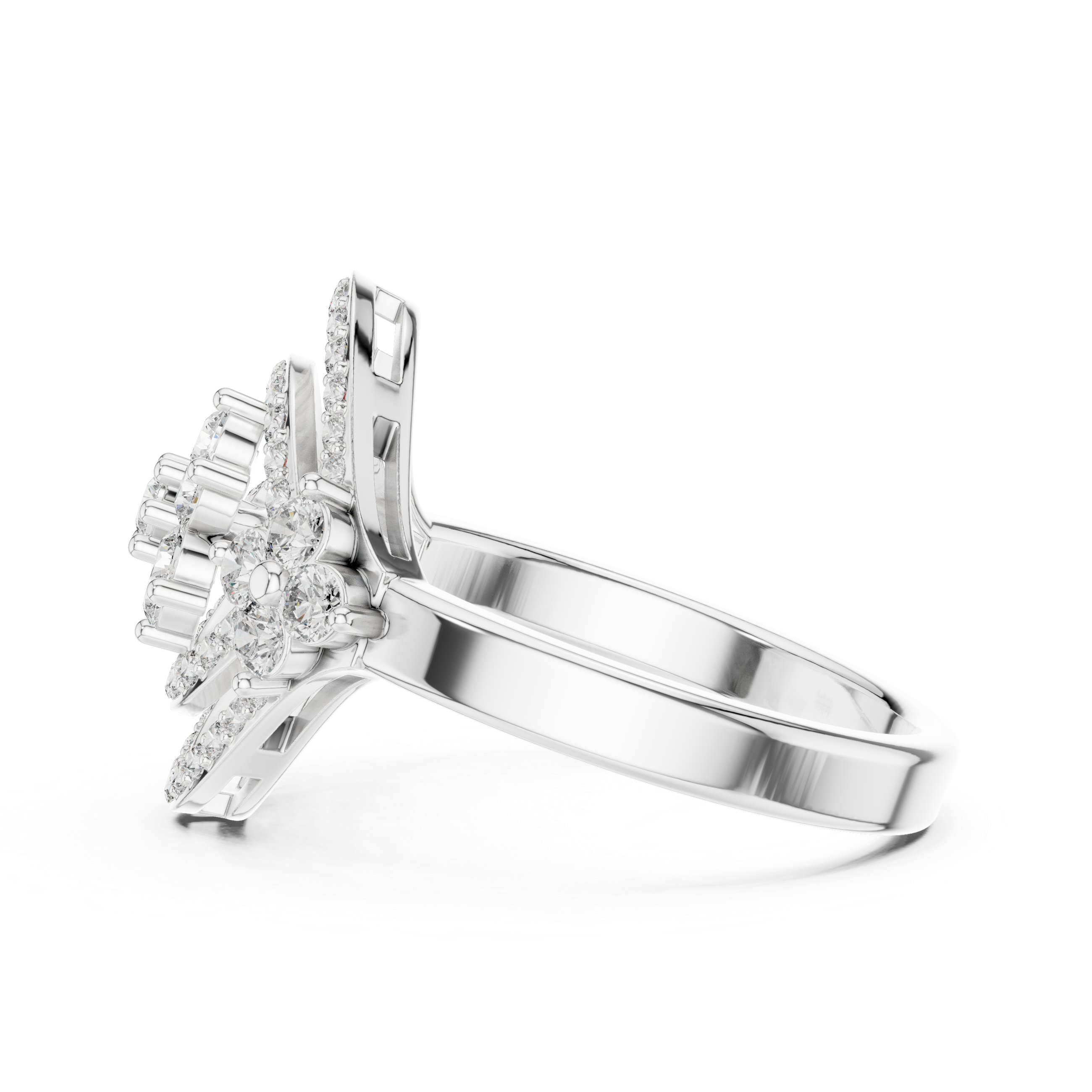 Luxury Floral Diamond Ring