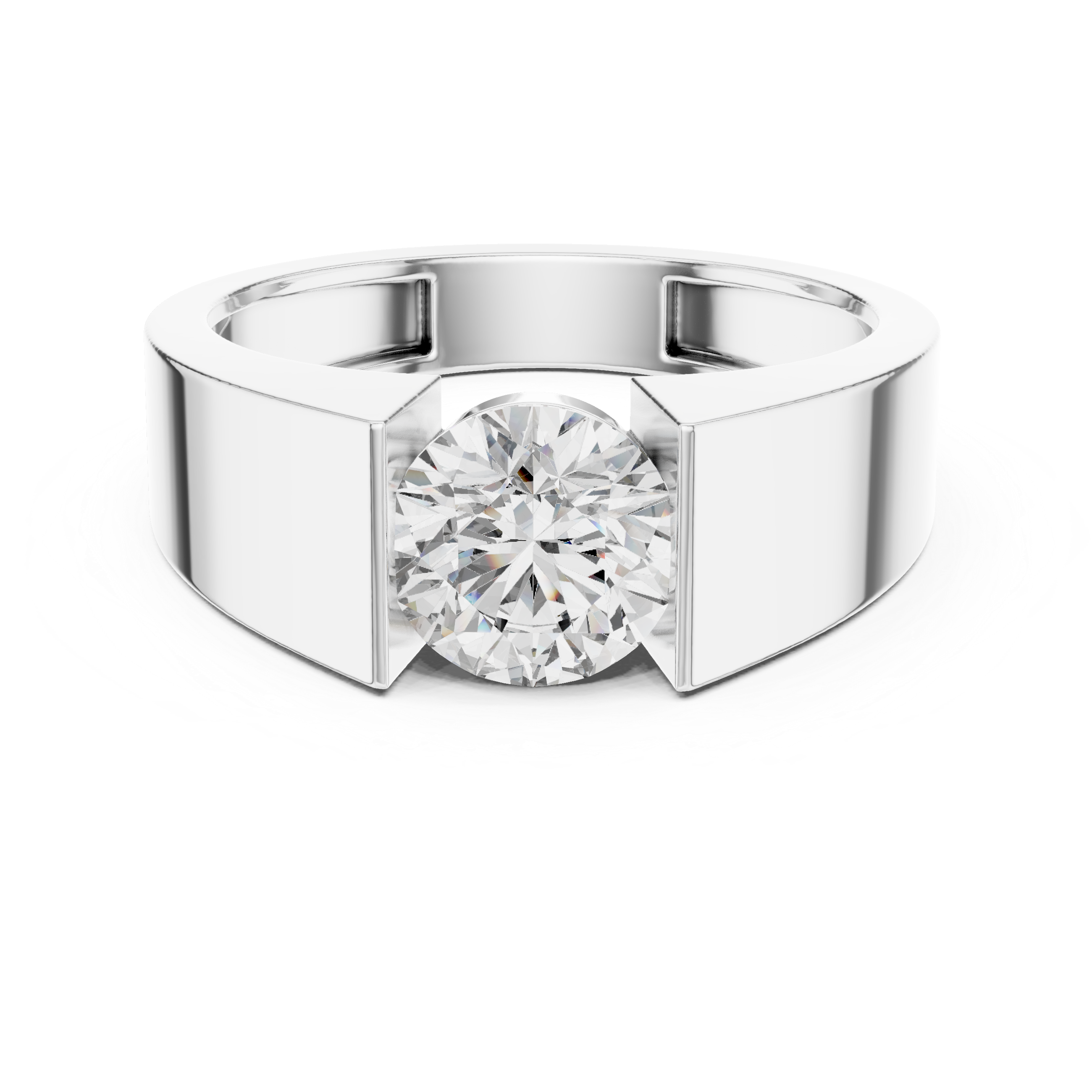 Modern Bold Diamond Ring