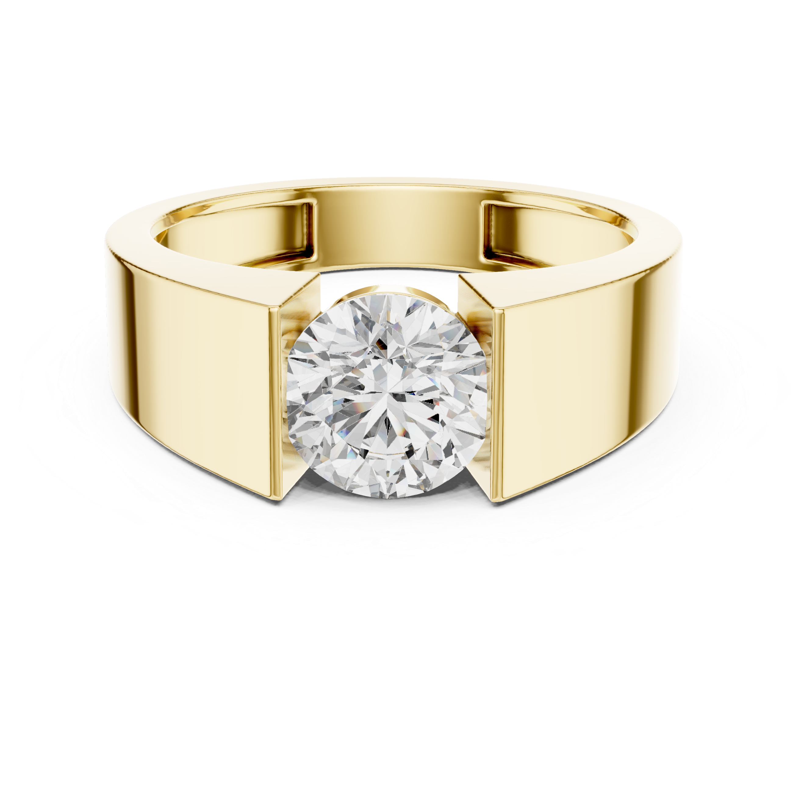 Modern Bold Diamond Ring