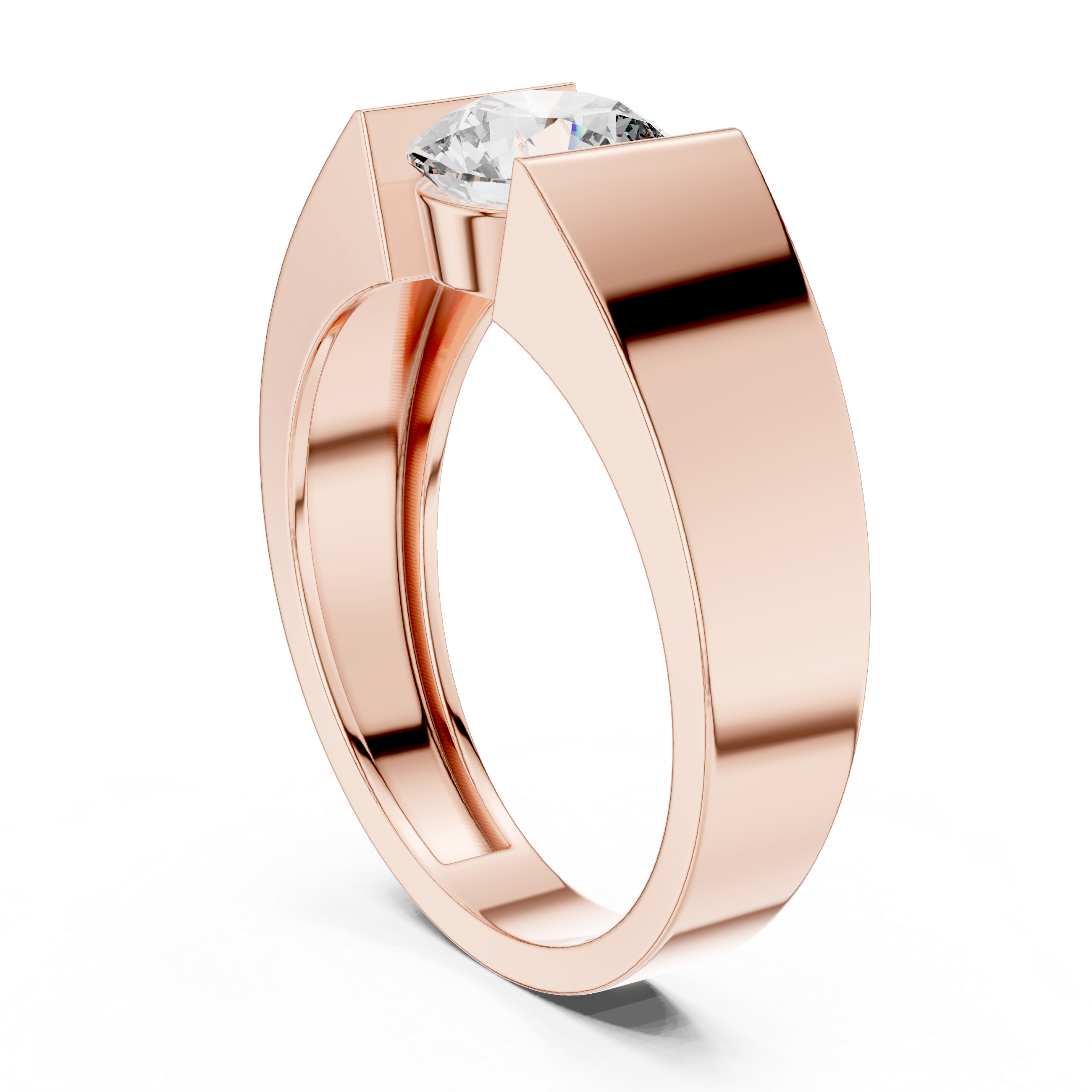 Modern Bold Diamond Ring