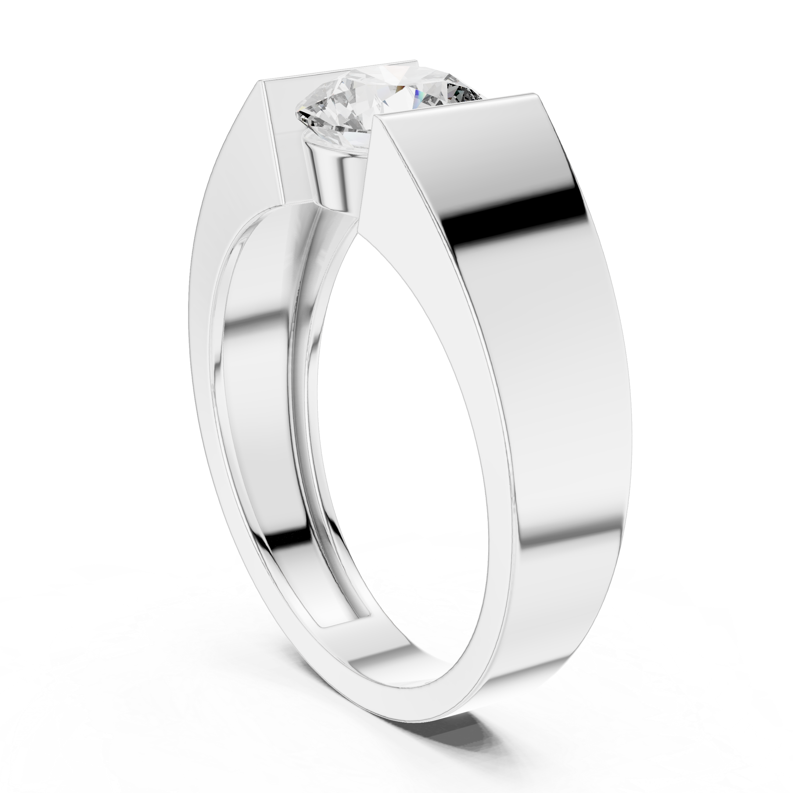 Modern Bold Diamond Ring