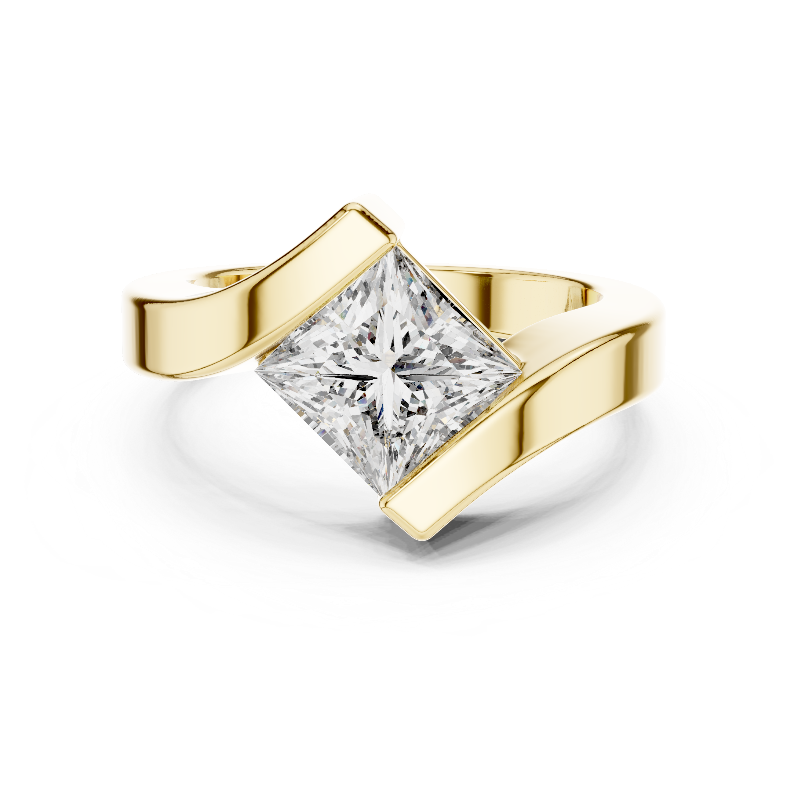 Luxury Princess Diamond Ring
