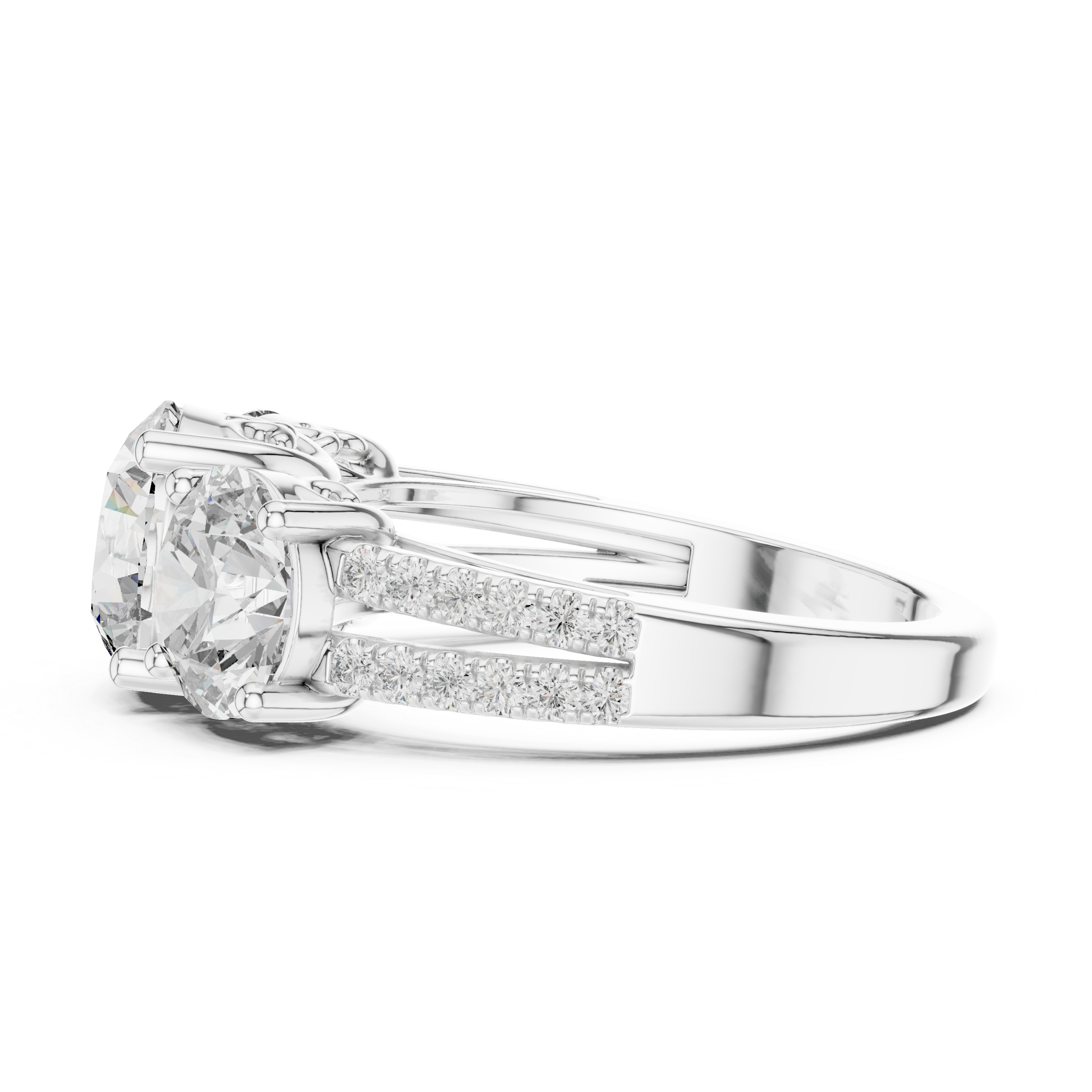 Luxury Three Stone Diamond Ring