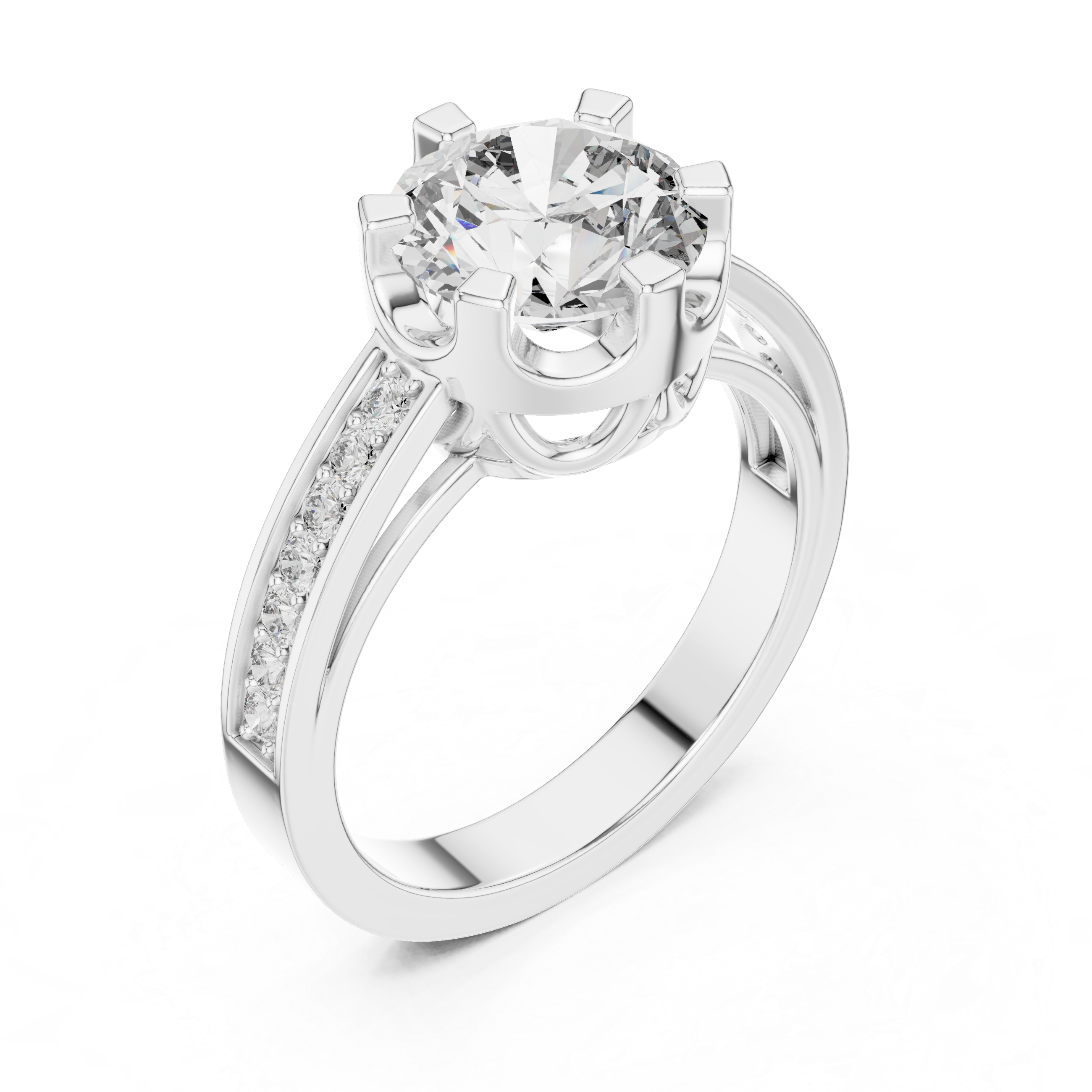 Luxury Solitaire Diamond Ring