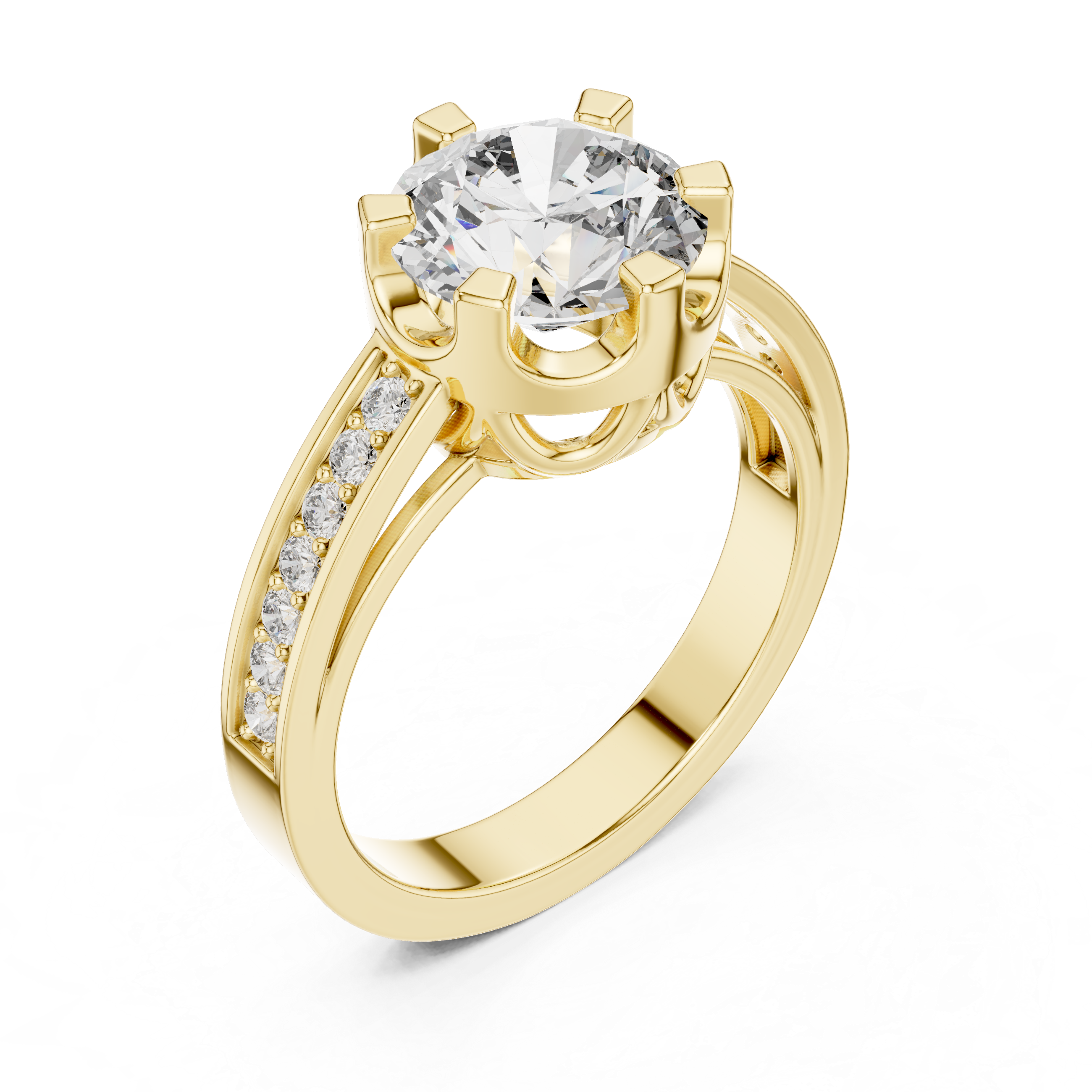 Luxury Solitaire Diamond Ring