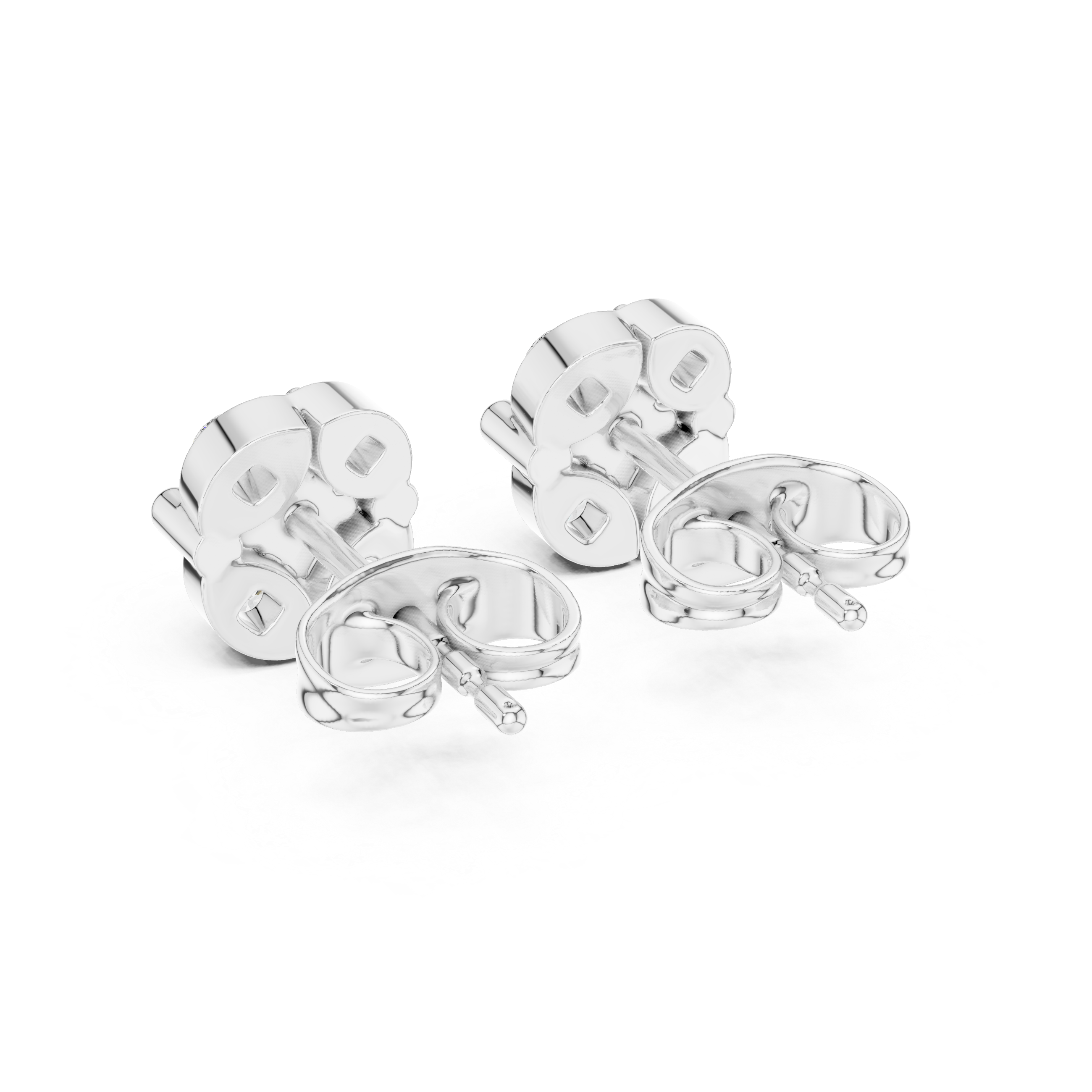 Diamond Cluster Stud Earrings