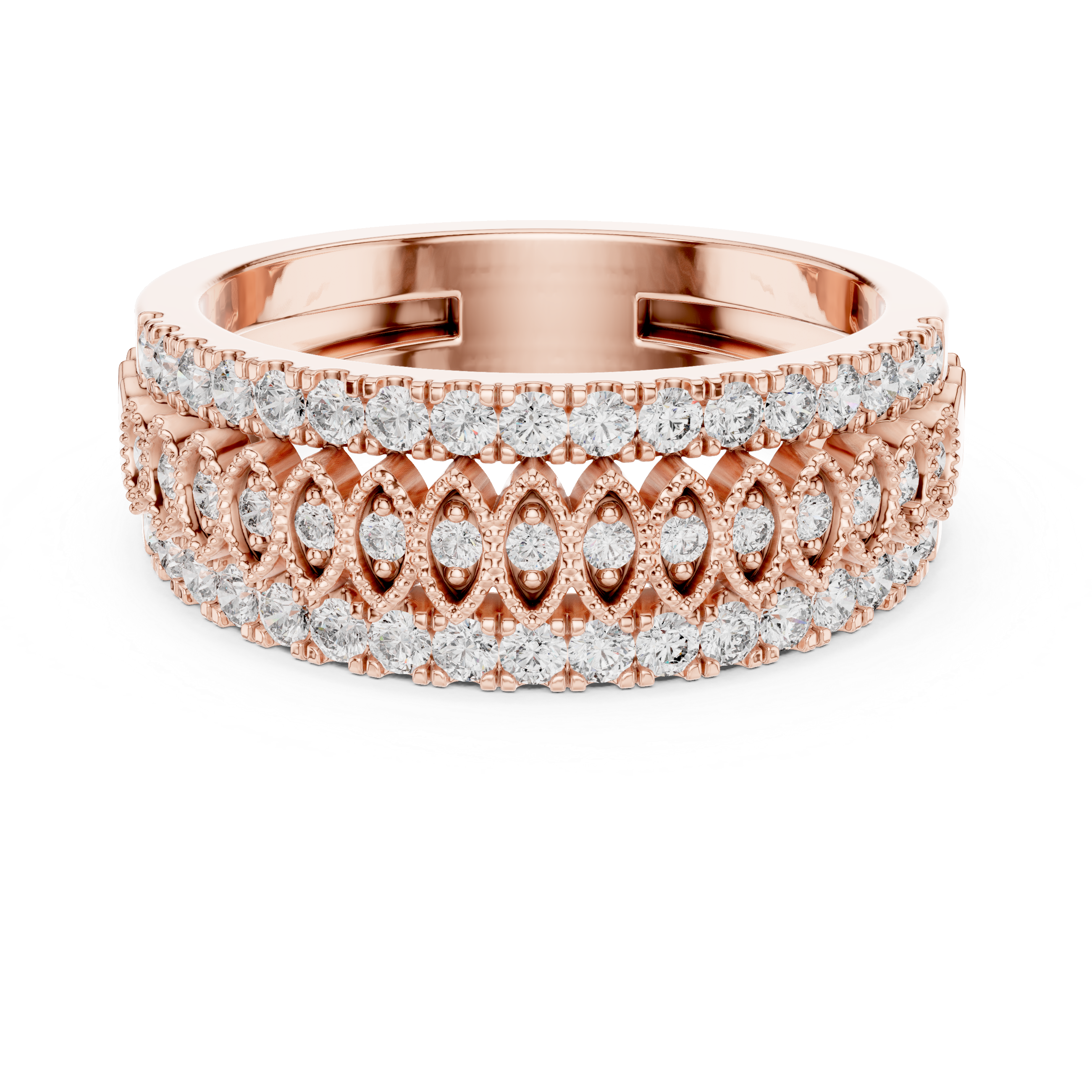 Vintage-Inspired Diamond Band Ring