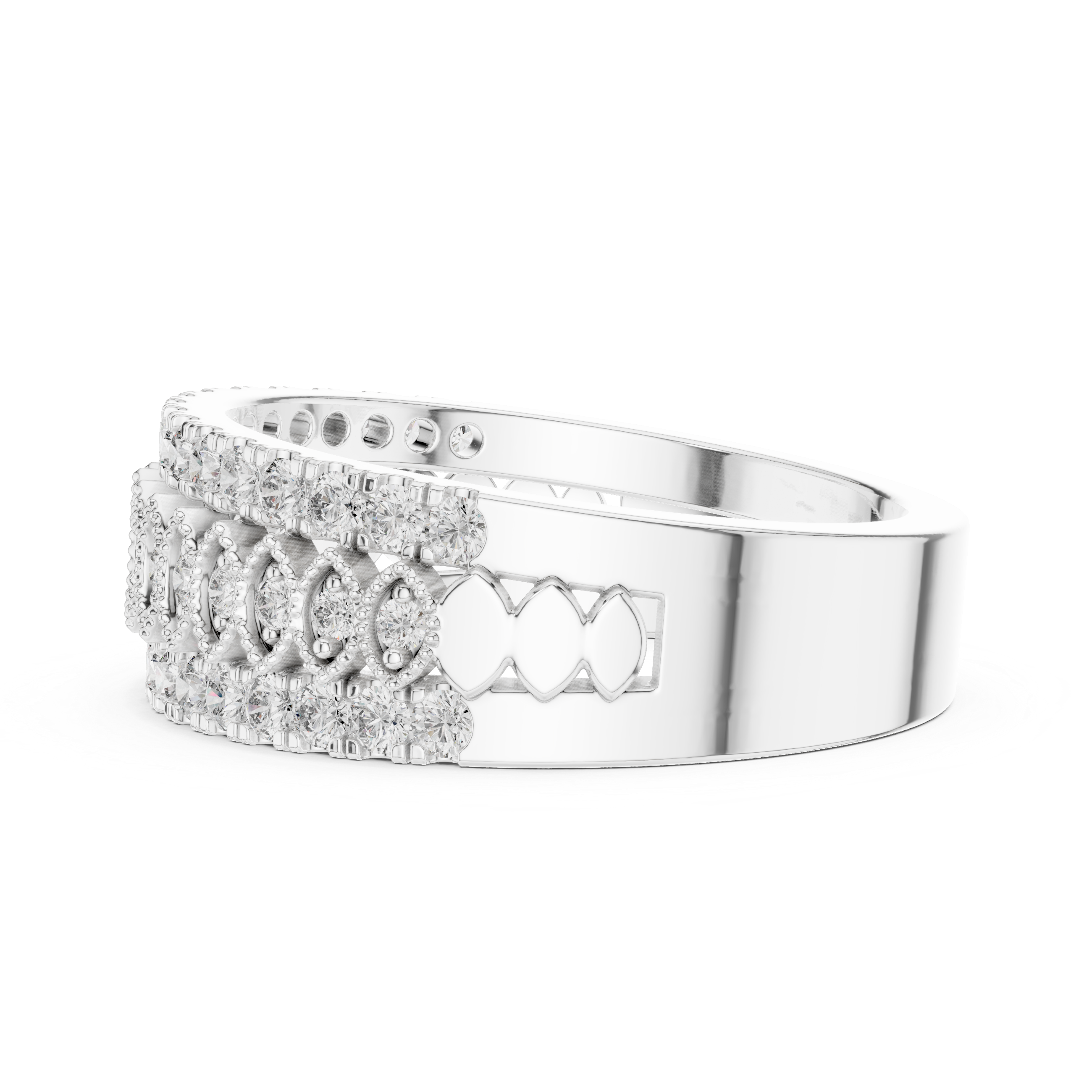 Vintage-Inspired Diamond Band Ring