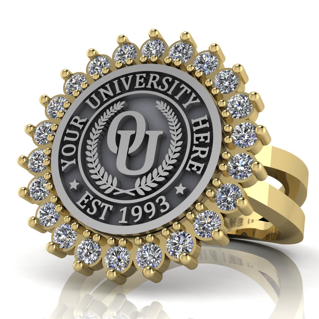 Serku | Knife Edge Band Custom Collage Ring