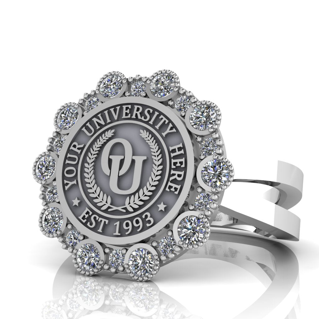 Belgi | Knife Edge Band Custom Collage Ring