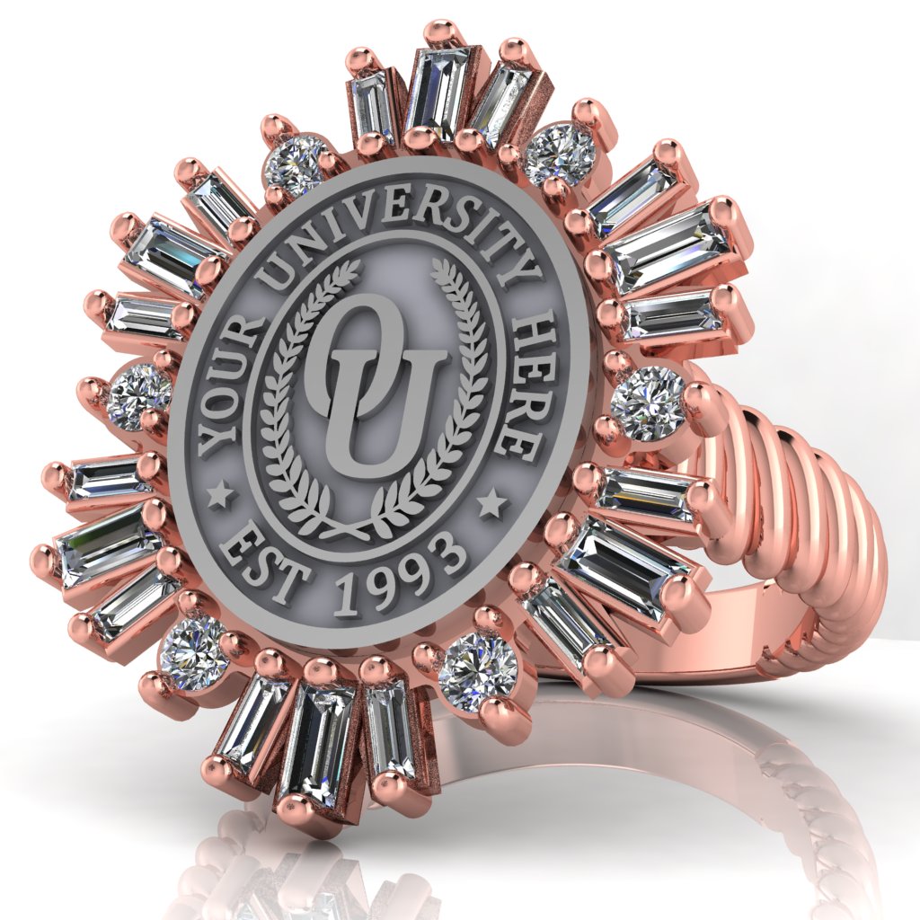 Tramontana Oval | Rope Core Band Custom Collage Ring